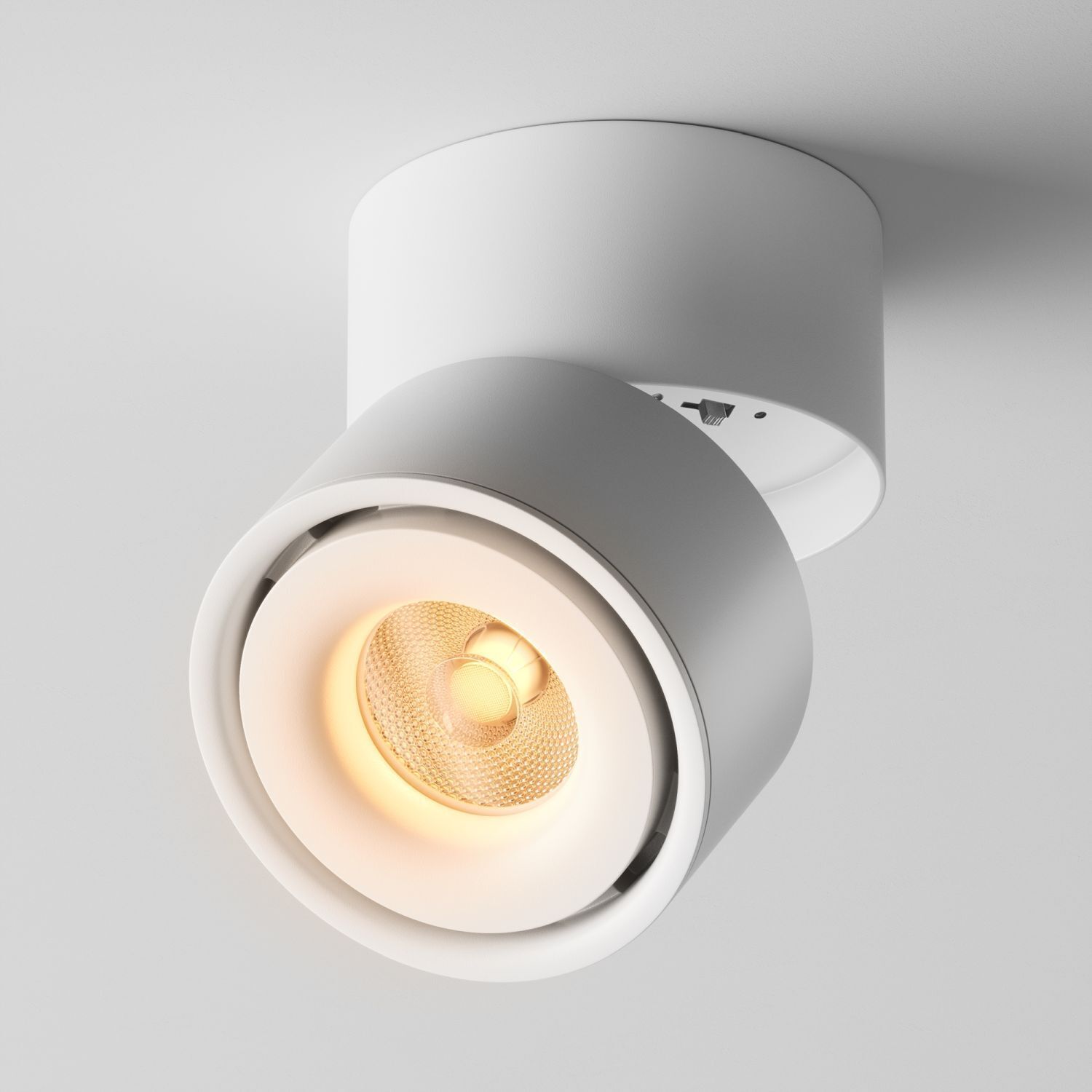 LED Deckenspot schwenkbar Metall Weiß L:10 cm 3000 K Wandlampe, Spotlight, LED, Weiß, Einbau-Design