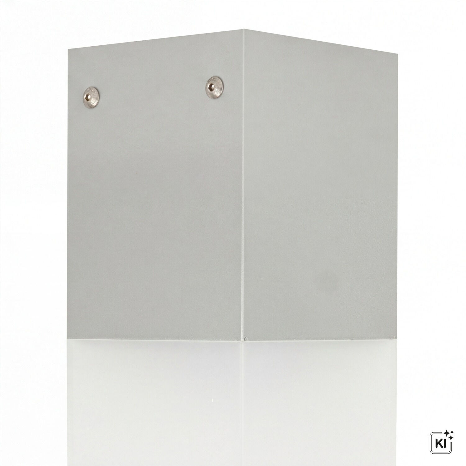 Metall, Gehäuse, Schrank, Eckmontage, Grau