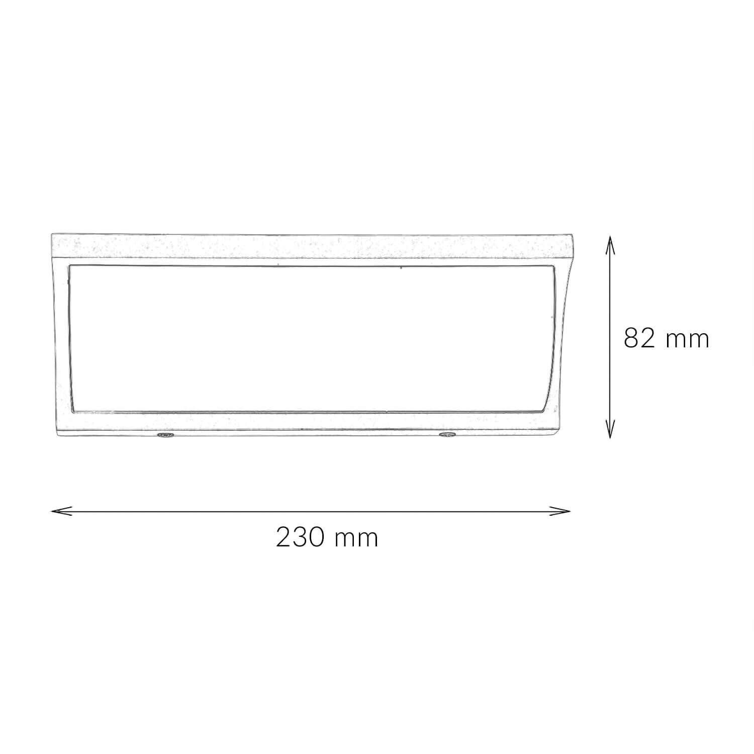 LED Wandleuchte TENBOS Anthrazit IP65 Modern Außen