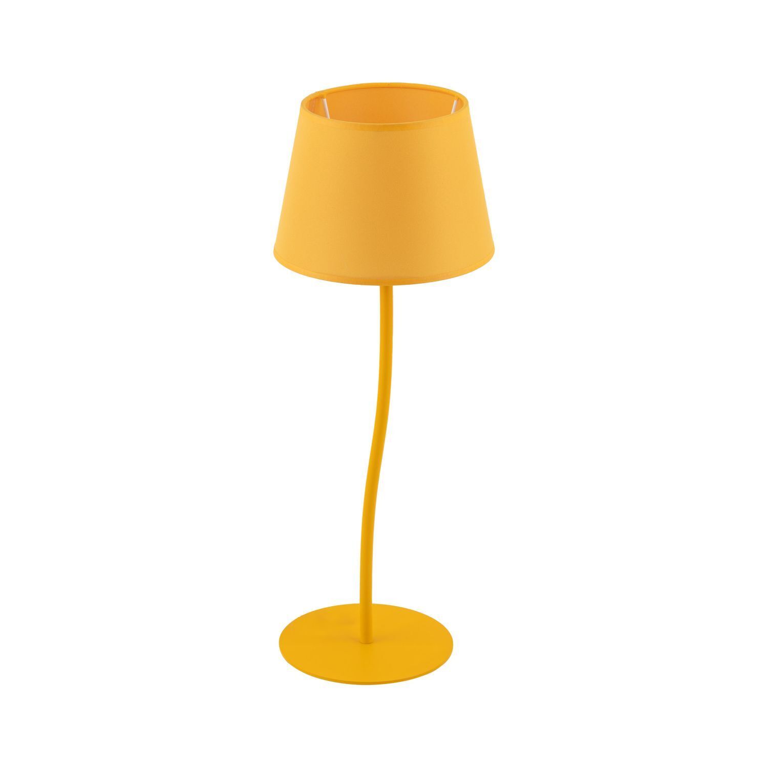 Lampe de table Enfants Tissu Métal E27 petit H : 37 cm Jaune Lampe, Lampenschirm