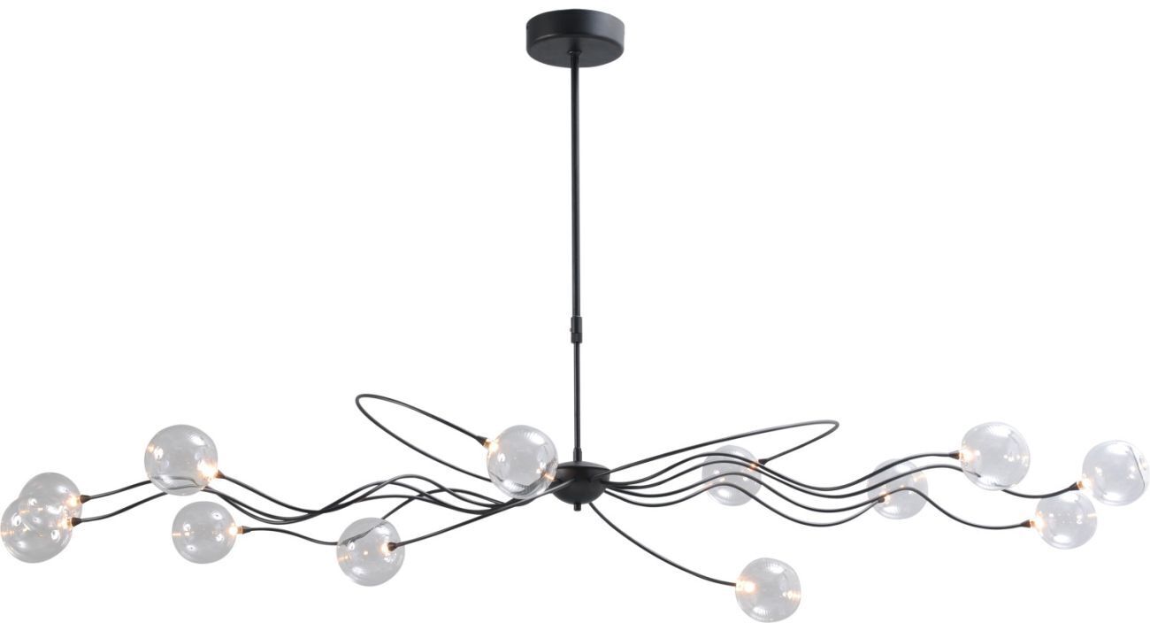 Suspension décorative LED GIO noire avec variateur d'intensité