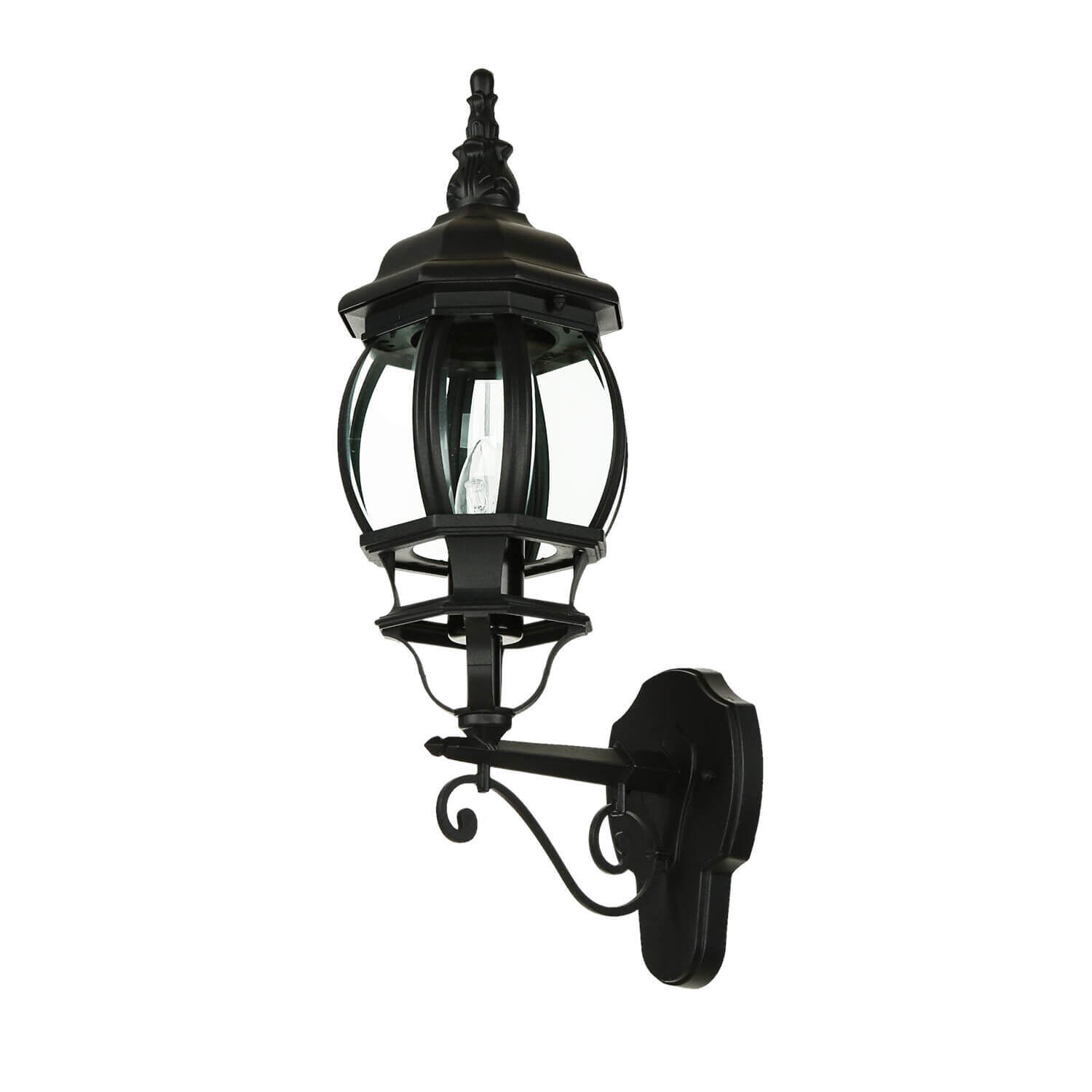 Schwarze Wand Außen Lampe rustikal regenfest BREST Lampe, Leuchte