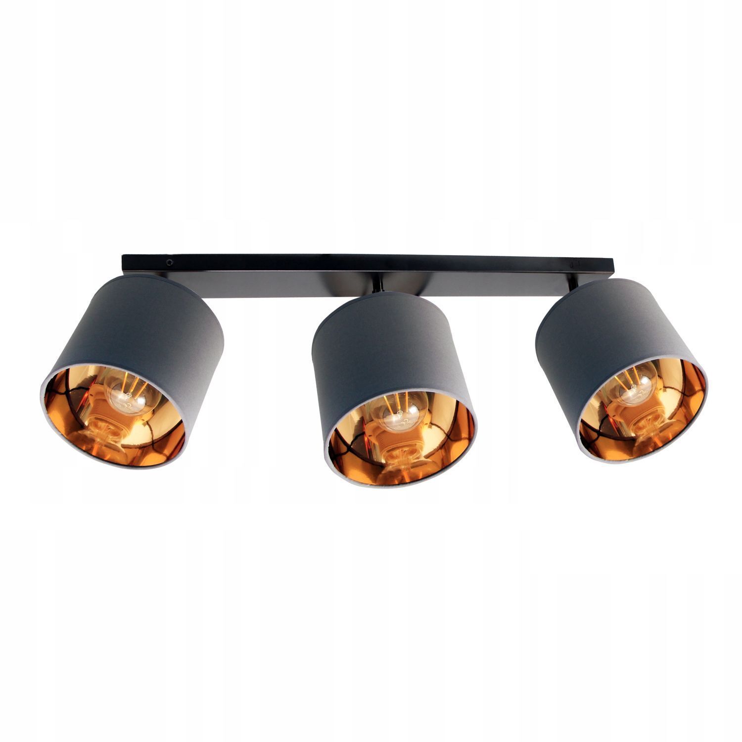 Spot de plafond éblouissant tissu E27 90 cm ajustable