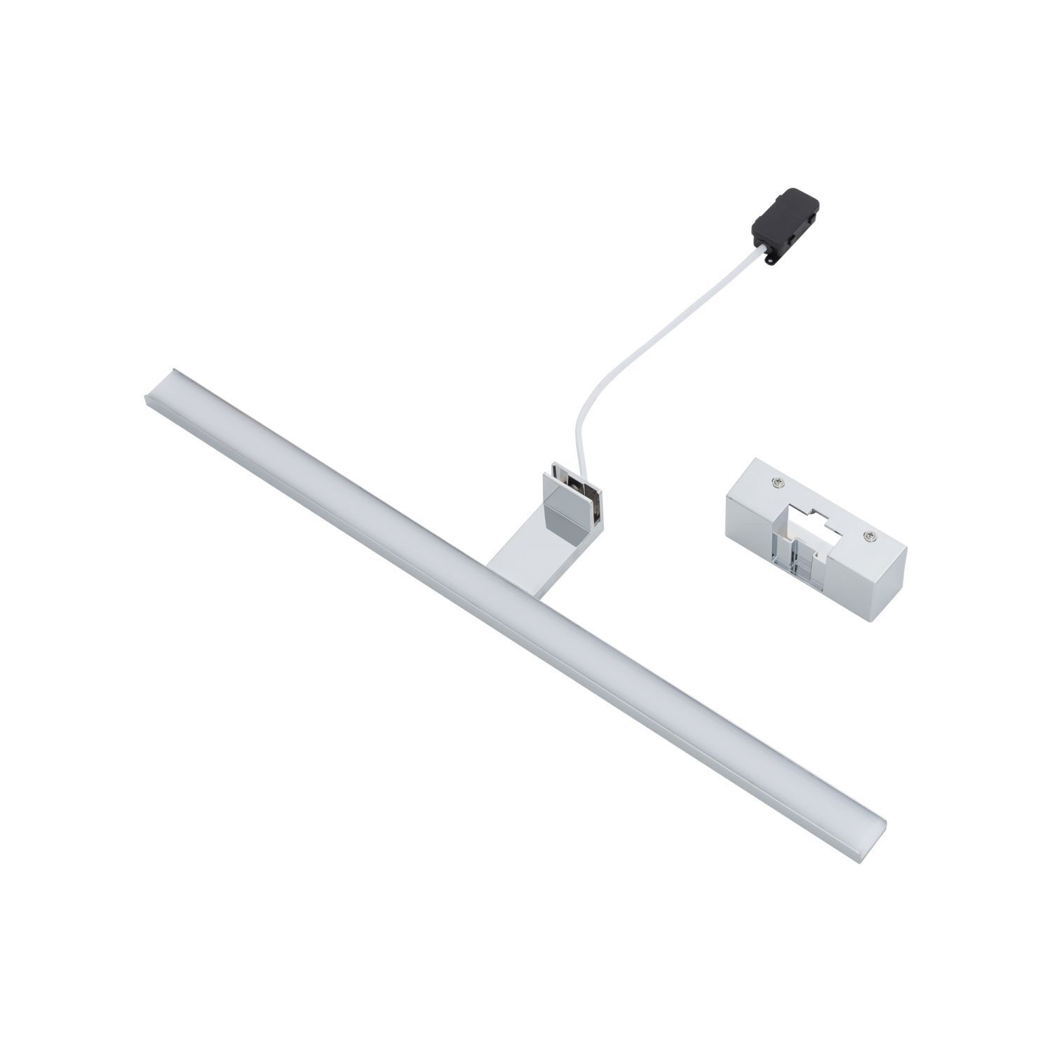Lampe à miroir LED chrome IP44 3000 K 900 lm aluminium