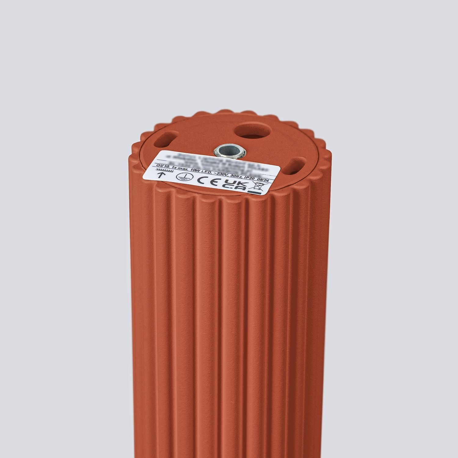 Aufbauspot schmal Ø 6,5 cm H: 60 cm GU10 Rot Modern Aluminium