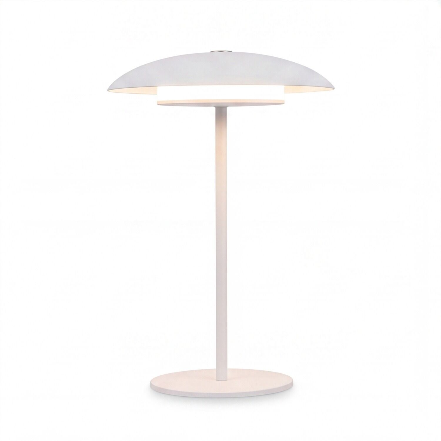 Tischlampe, Stehleuchte, LED, drei Schichten Lampenschirm, weiß
