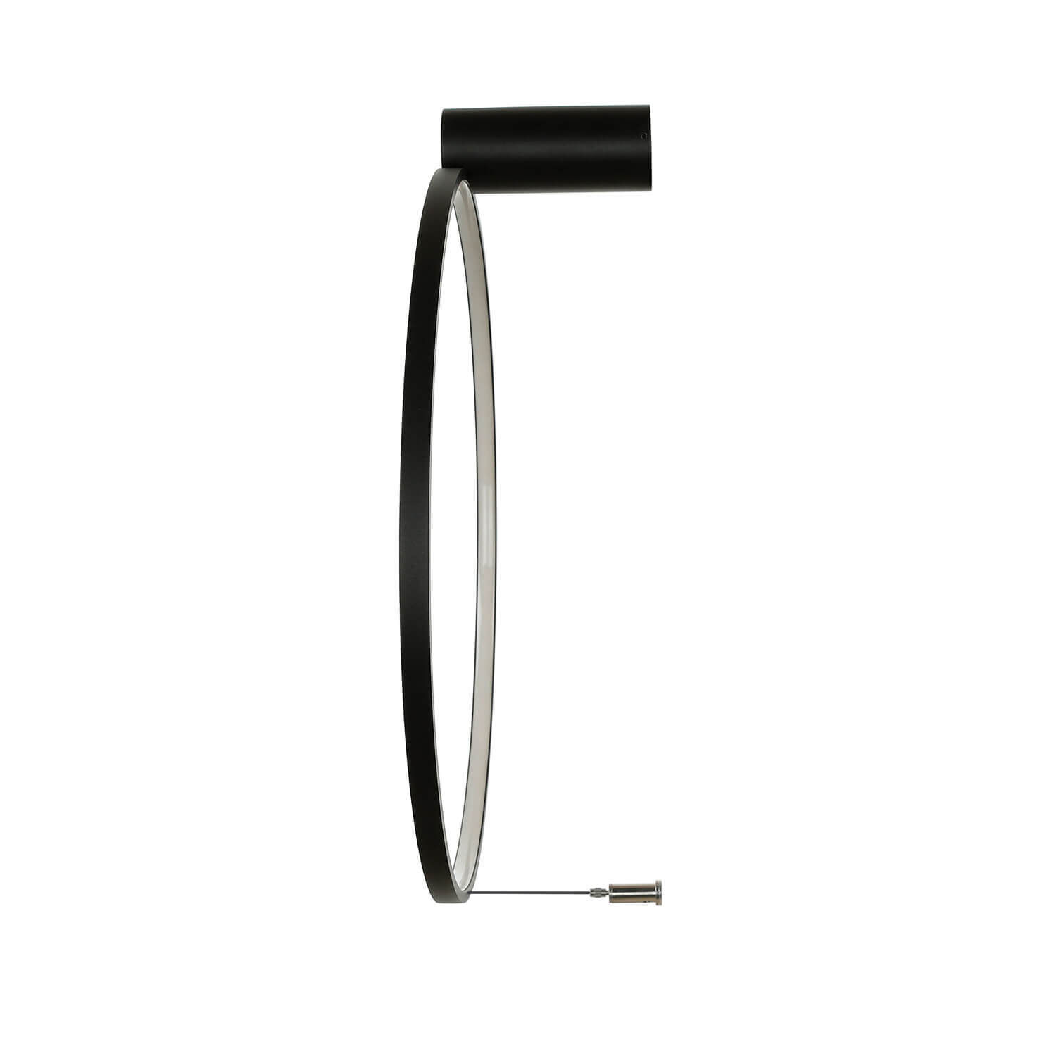 LED Wandlampe Schwarz 3000 K Ring Ø 45 cm Modern