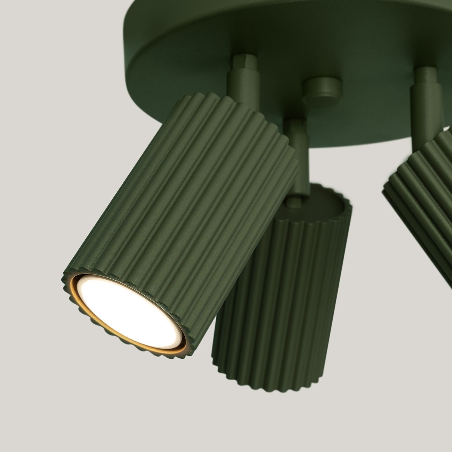 Spot de plafond Moderne rond Ø 19,5 cm petit vert 3x GU10