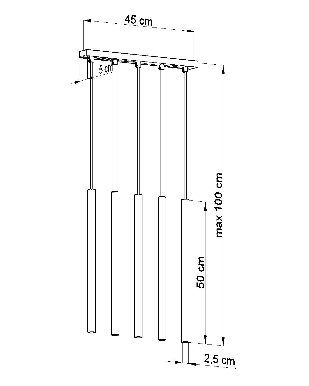 Suspension minimaliste Blanc 4x G9 Cuisine Table à manger