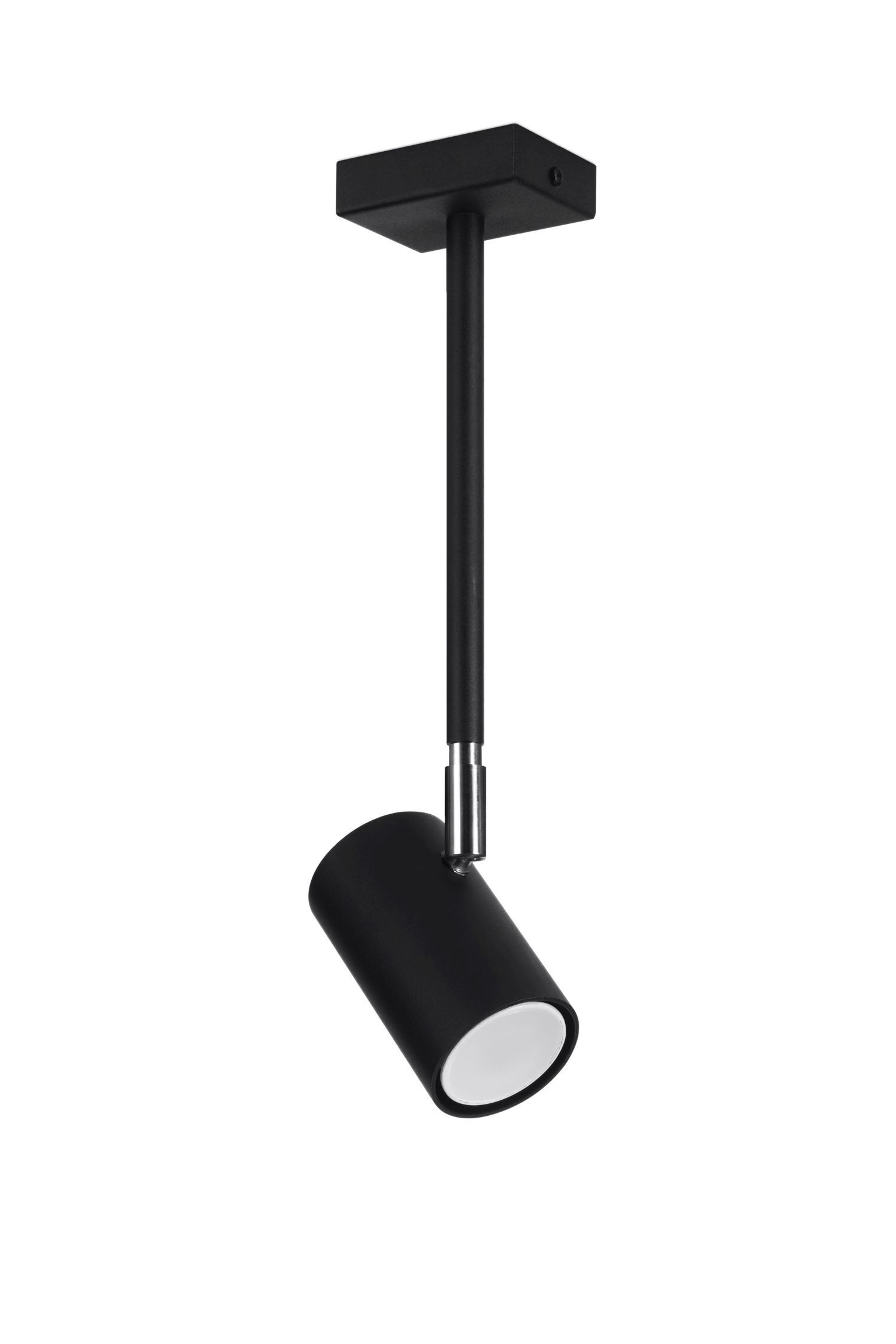Plafonnier noir orientable métal GU10 H : 33 cm