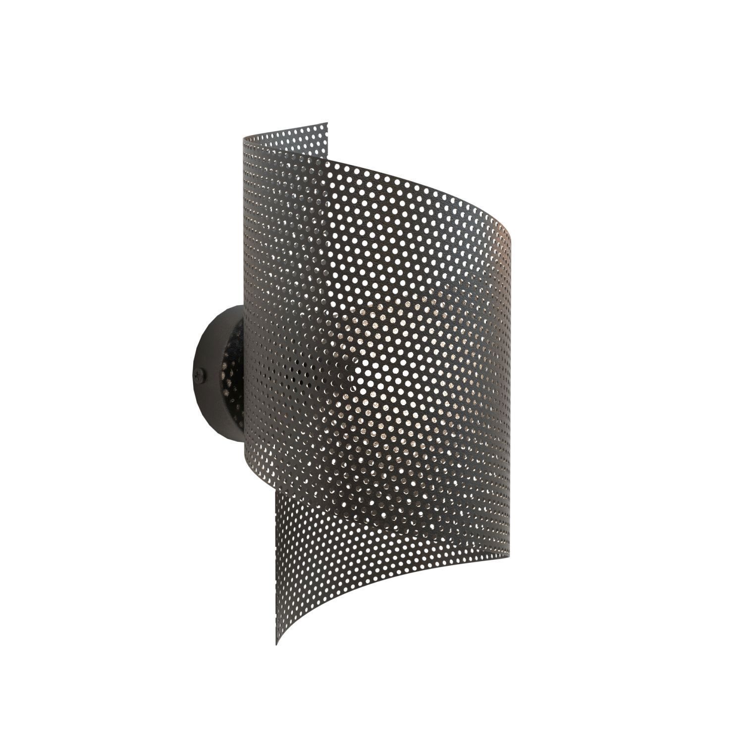 Wandleuchte Metall stilvoll G9 T:17 cm Schwarz Modern Manschette