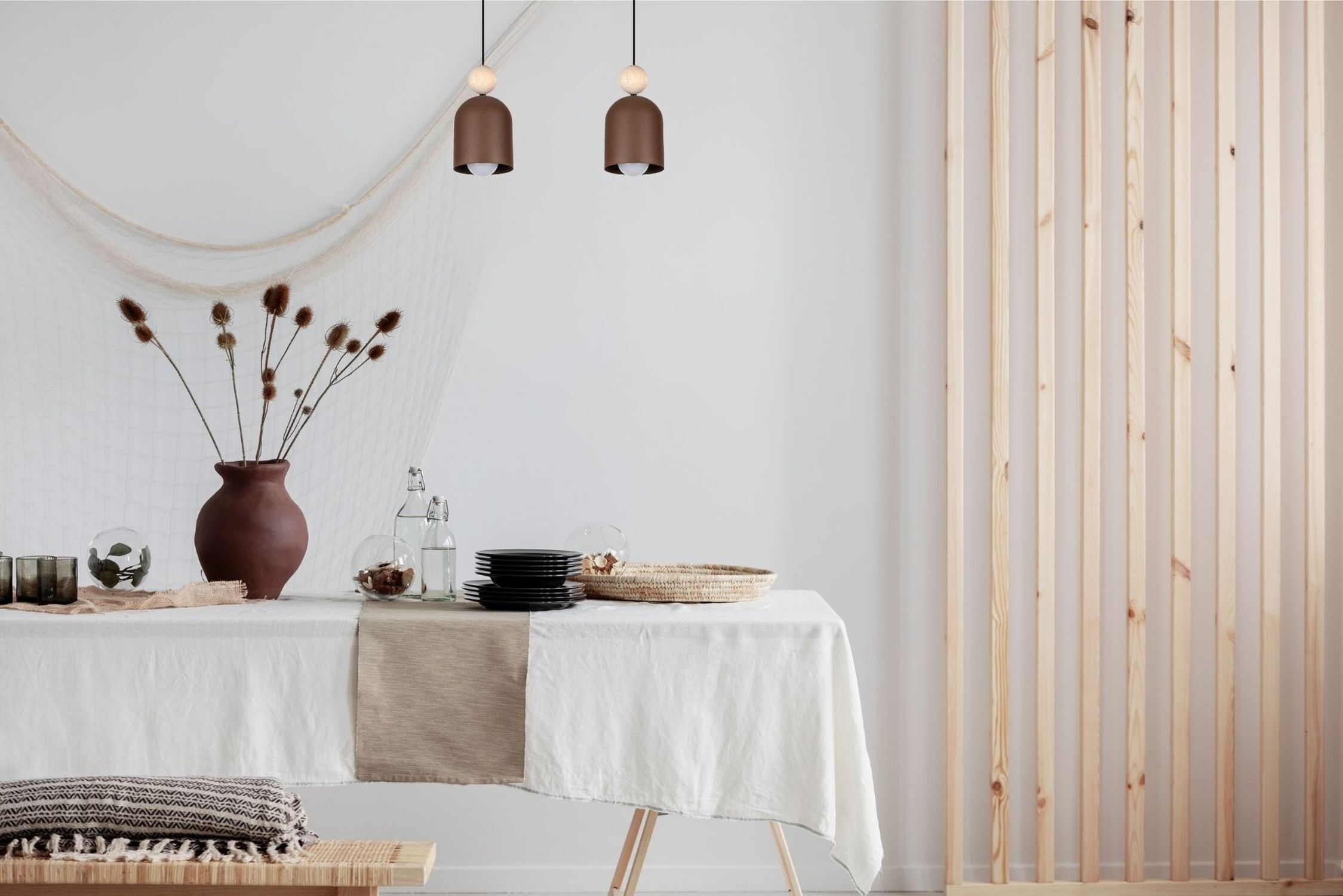 Drinnen, Innenarchitektur, Paneele aus Holz
