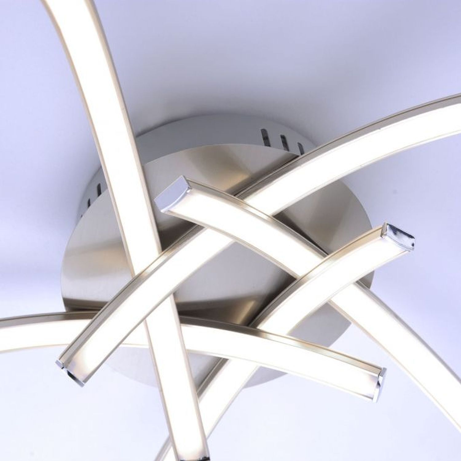 LED Deckenleuchte Metall in Stahl 3000 K 445 lm L:47 cm Deckenleuchte