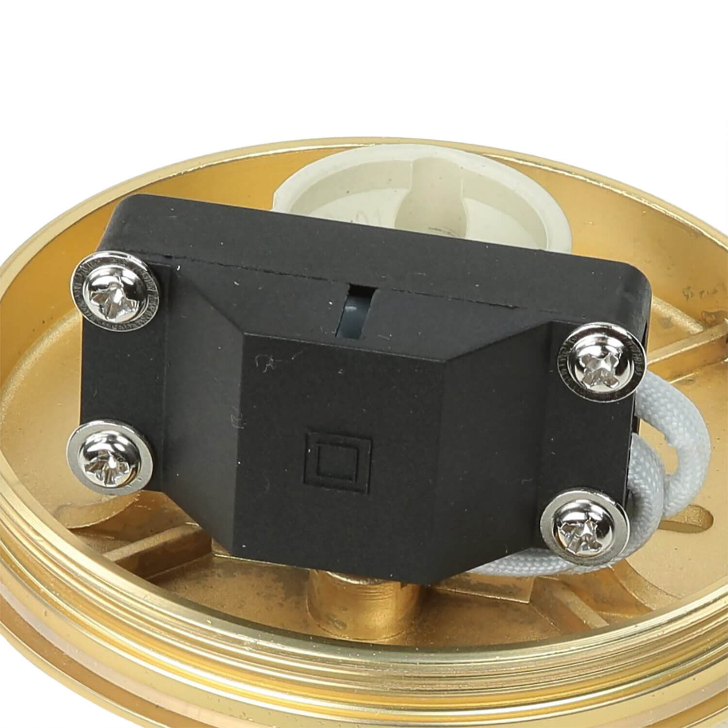 Deckenstrahler Aluminium in Messing Ø8,5 cm IP44 GU10 Deckenstrahler Aluminium in Messing Ø8,5 cm IP44 GU10