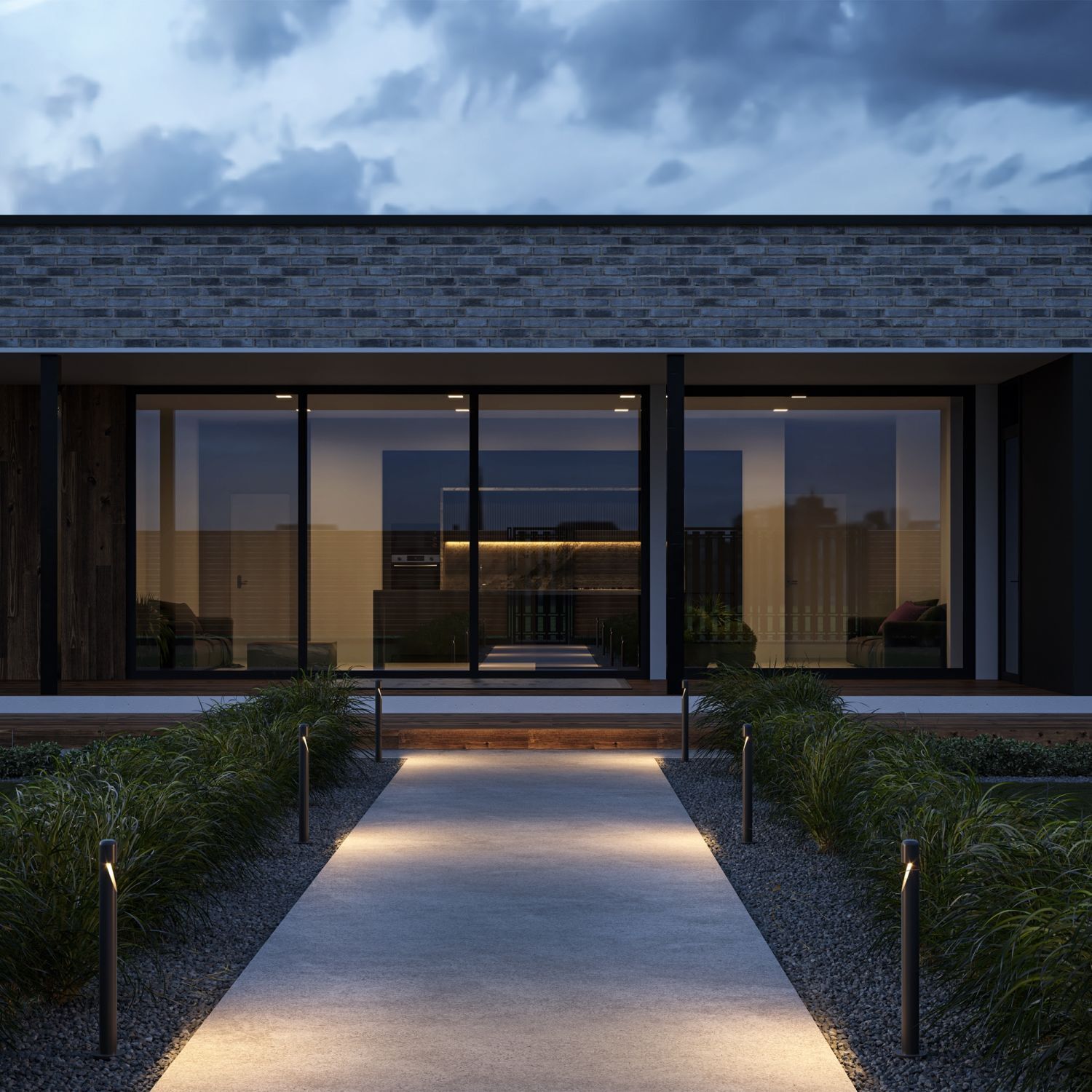 Innenarchitektur, Wohnen, Villa, Tür, Draußen