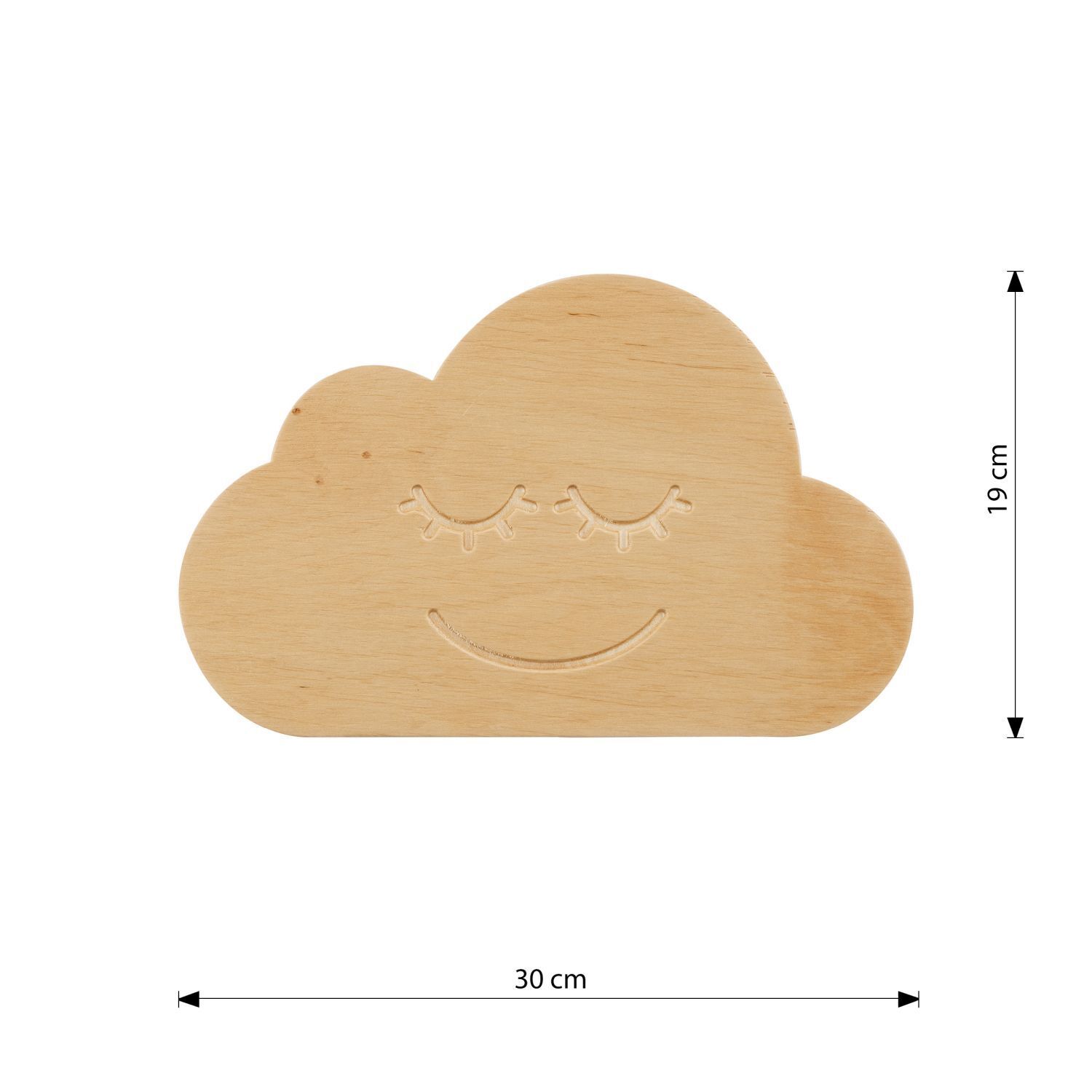 Lampe nuage Fiche Câble Bois E14 L : 30 cm Mur Lampe nuage Fiche Câble Bois E14 L : 30 cm Mur