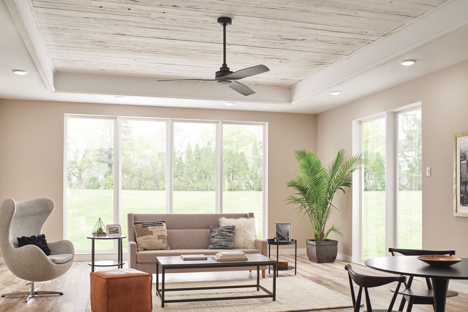 Deckenventilator Holz Ø142cm Sommer Winter Betrieb Innenarchitektur, Tabelle, Deckenventilator, Dekoration für Zuhause, Kaffeetisch