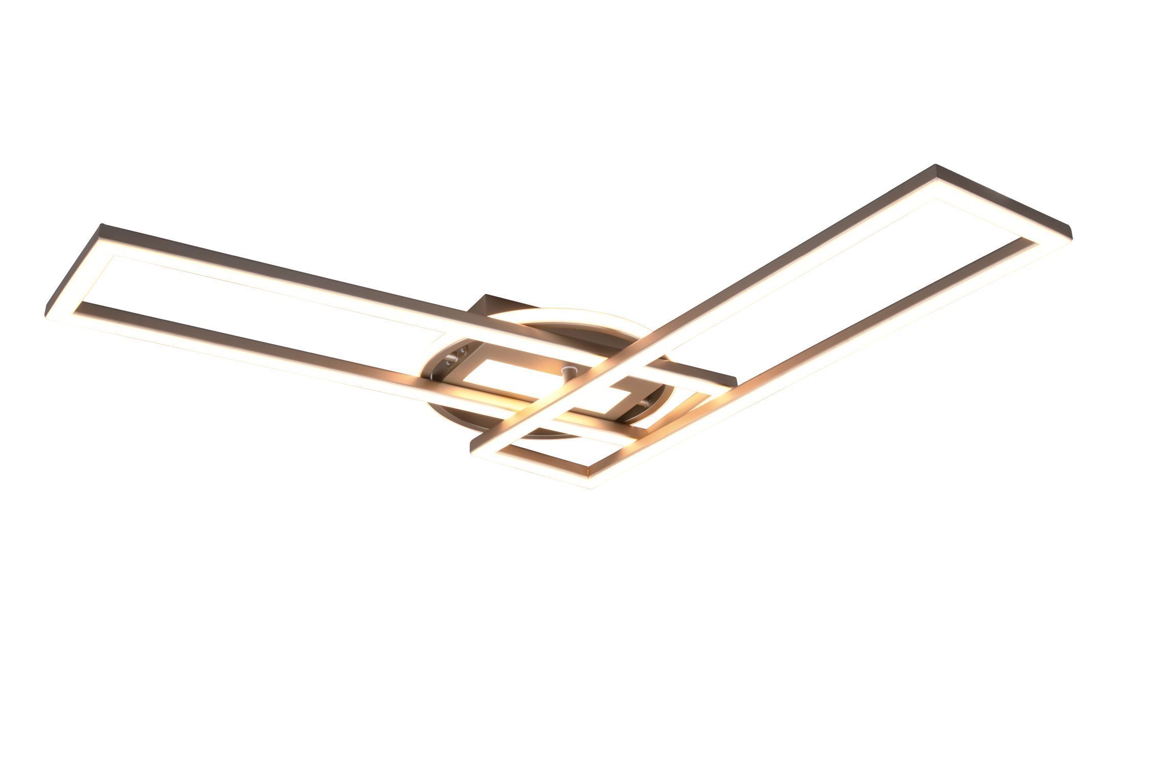 LED Deckenlampe in Nickel Dimmer Fernbedienung 4500 lm Gerät, Deckenventilator, Elektrisches Gerät