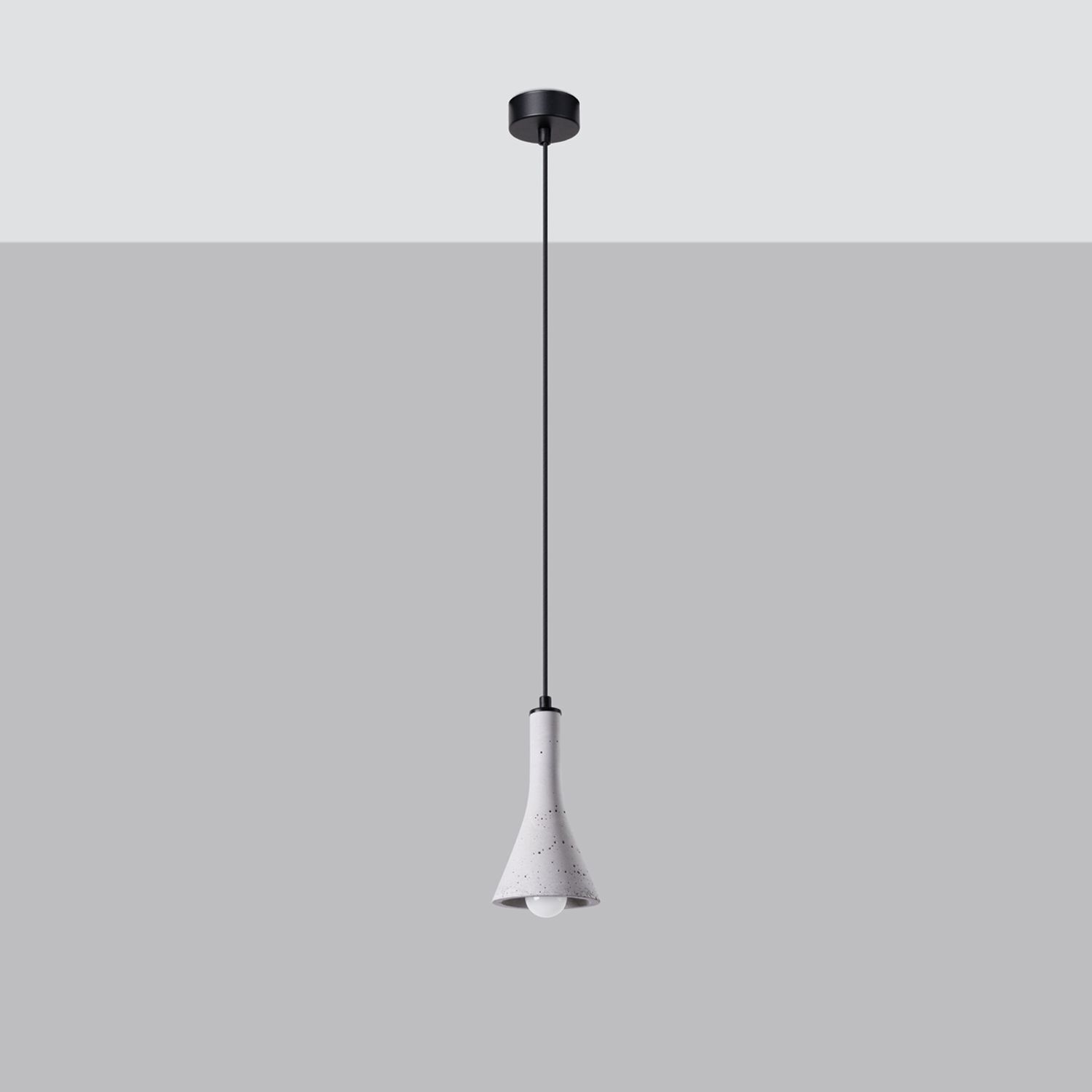 Hängelampe, Küchenlampe, Pendellampe, Kunststoff, Grau