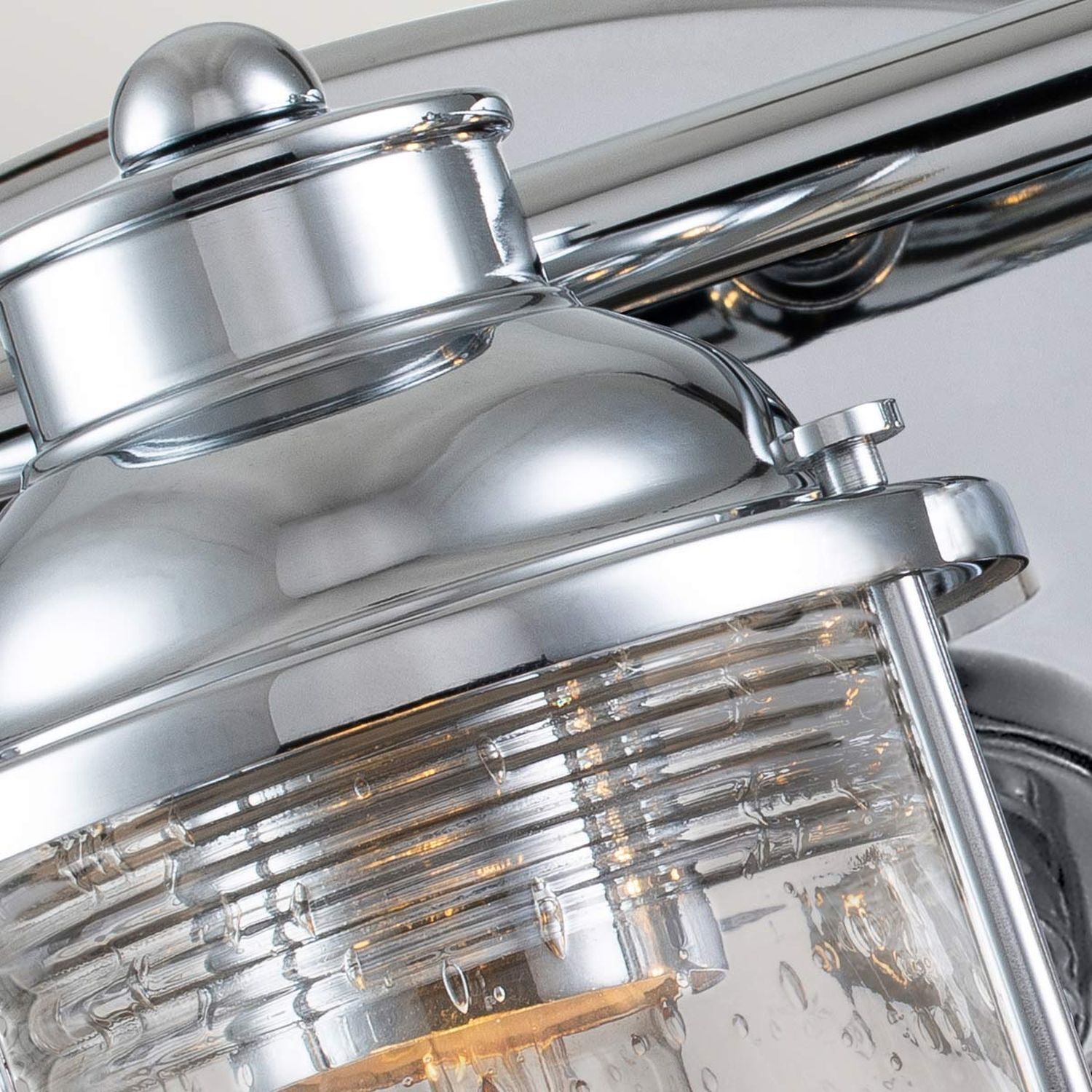 Applique salle de bain chrome IP44 large 61 cm verre métal E27 Applique salle de bain chrome IP44 large 61 cm verre métal E27