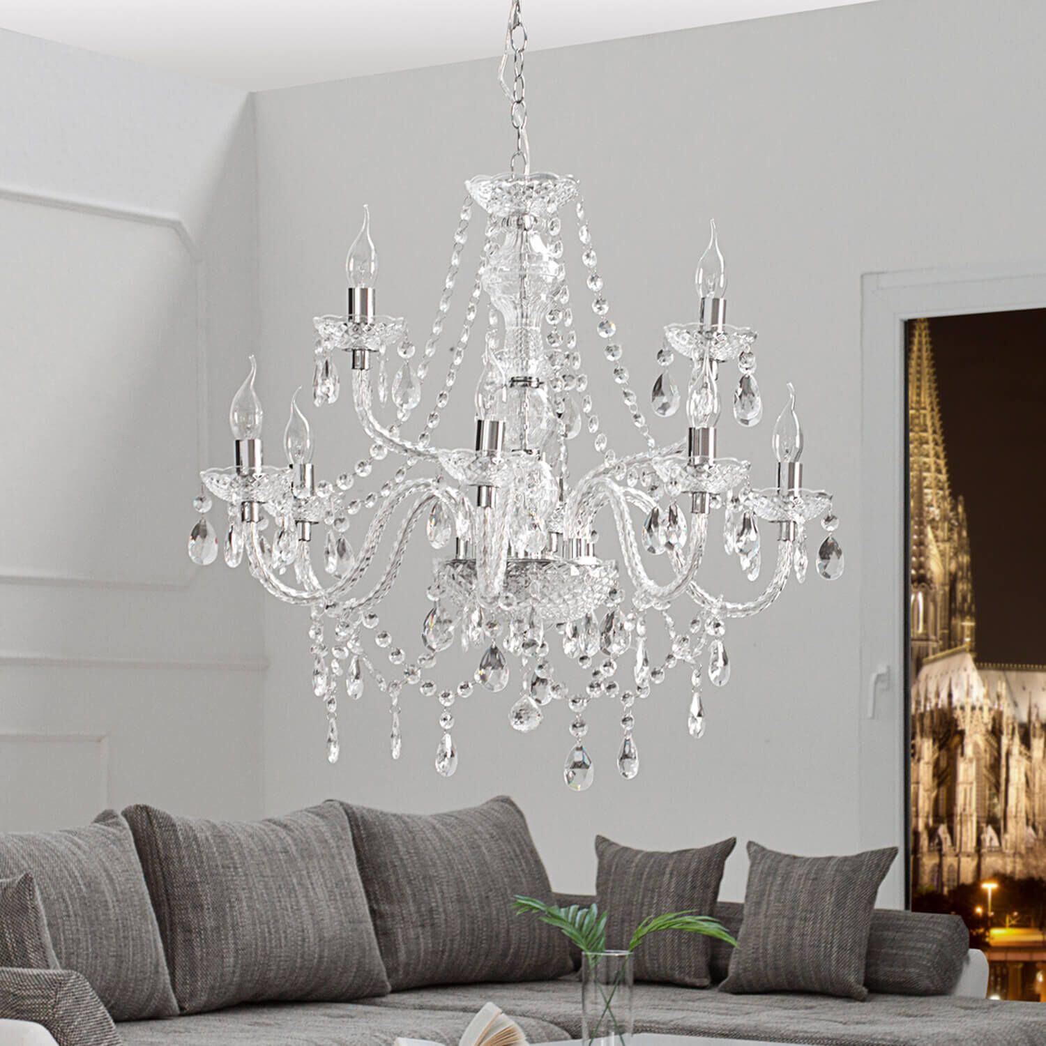 Suspension E14 Classique imposant Lustre