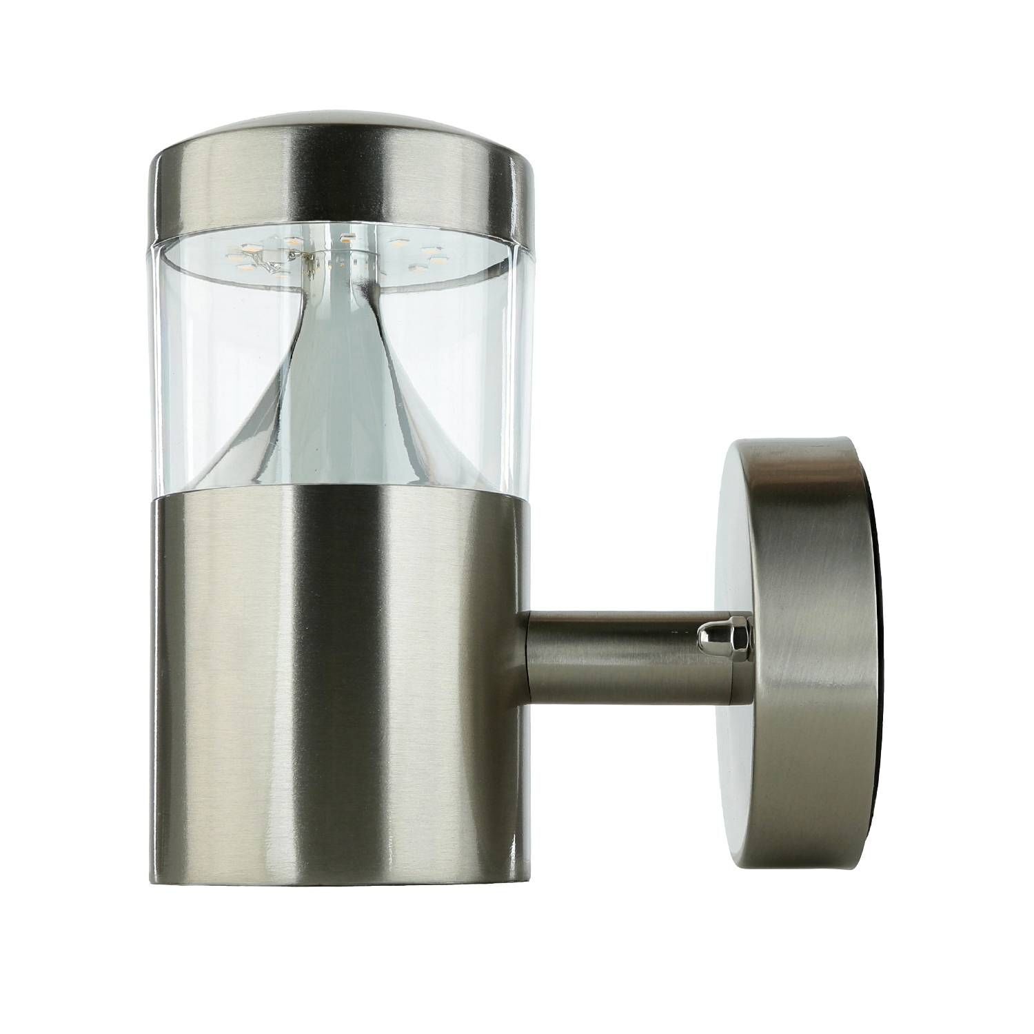 Außenwandlampe Edelstahl GU10 IP44 H: 15,5 cm 450 lm Band