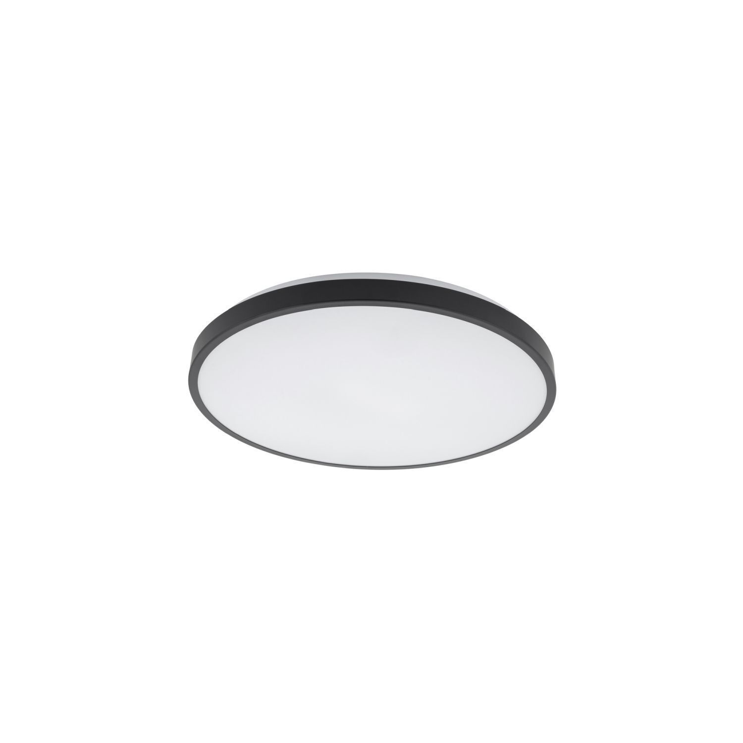Runde LED Deckenleuchte Schwarz Metall 4000 K Ø38,5 cm Deckenleuchte, Leuchte