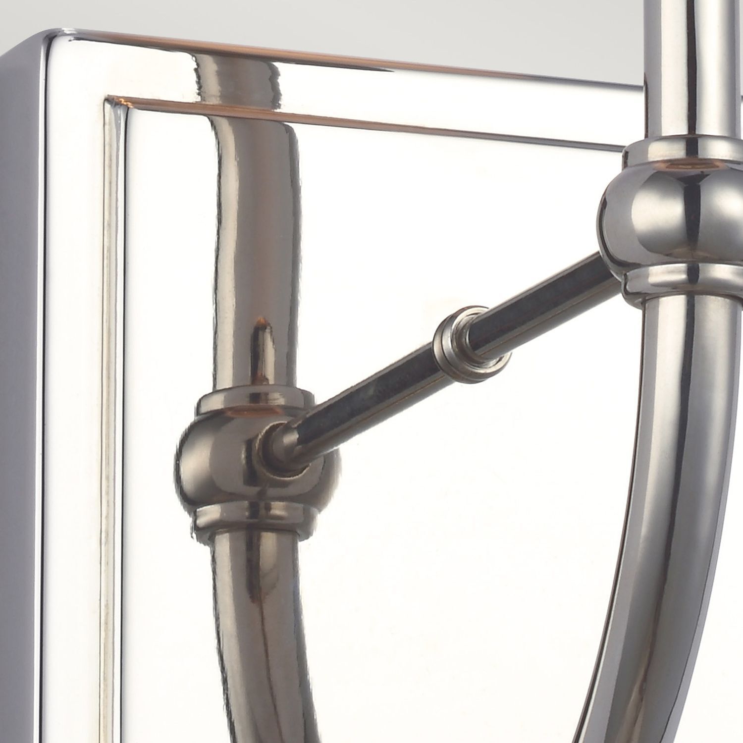 Applique de salle de bain hauteur 40,6 cm IP44 chrome blanc