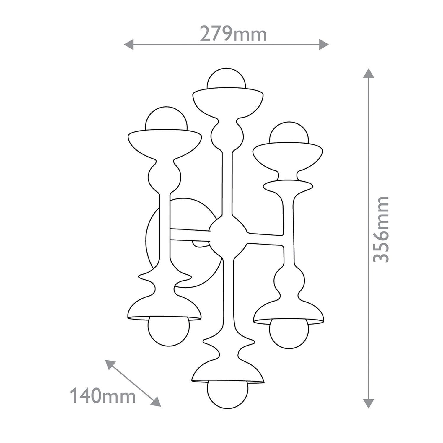 Kronleuchter, Kerzenhalter, Deckenleuchte, Metall, Verschnörkeltes Design