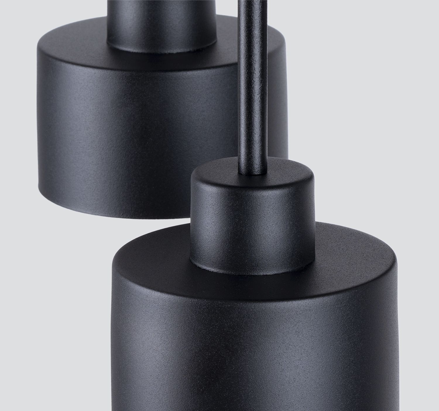 Plafonnier noir métal 3 flammes Ø 32 cm E27