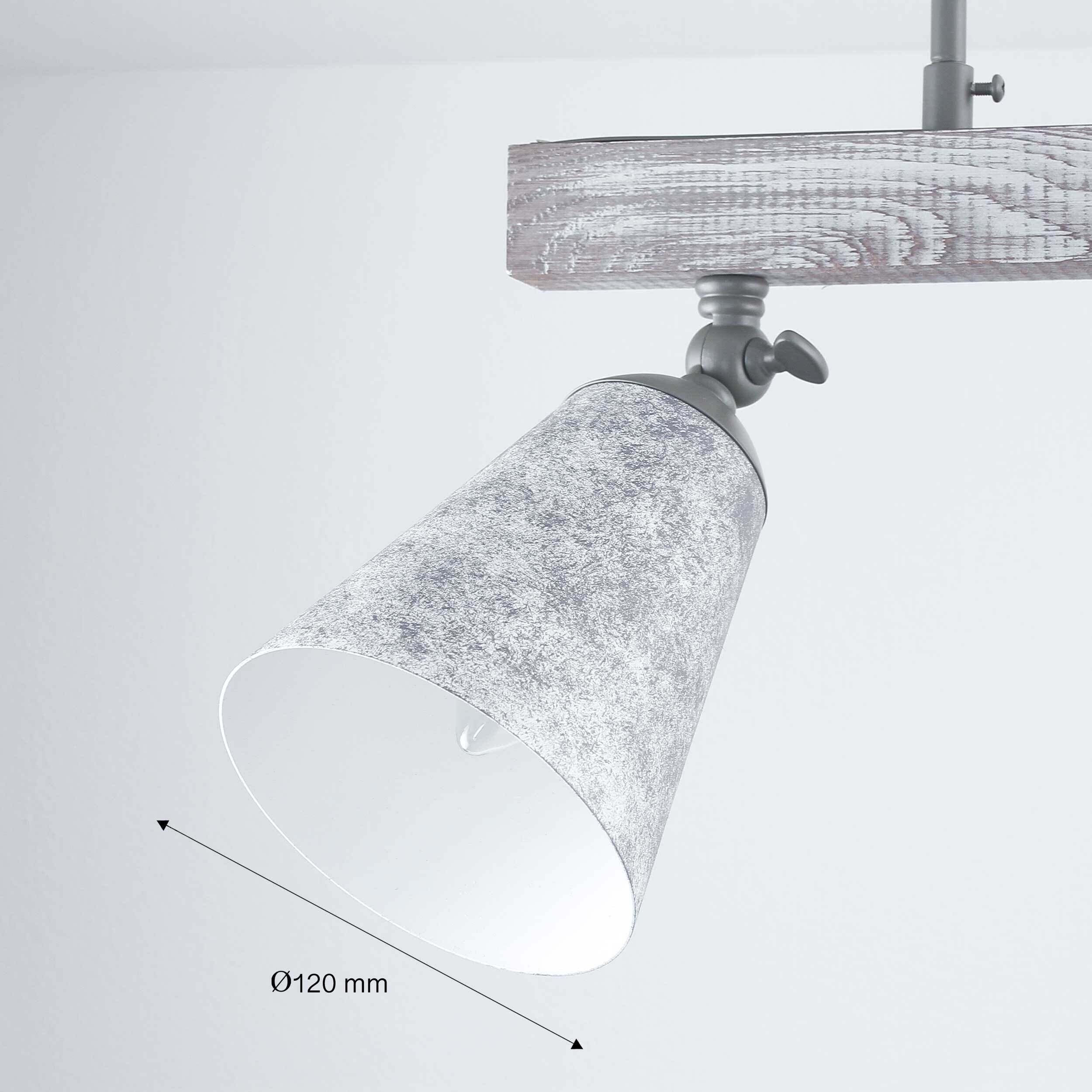 Küche Deckenlampe AGAP Echtholz Shabby Weiß 2xE27 Lampe, Drinnen, Zimmer, Duscharmatur, Beleuchtung