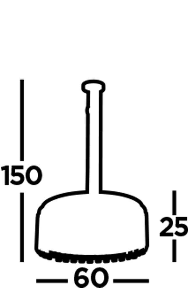 Hängelampe rund Ø 60 cm Kristall Glas Metall 5x E14