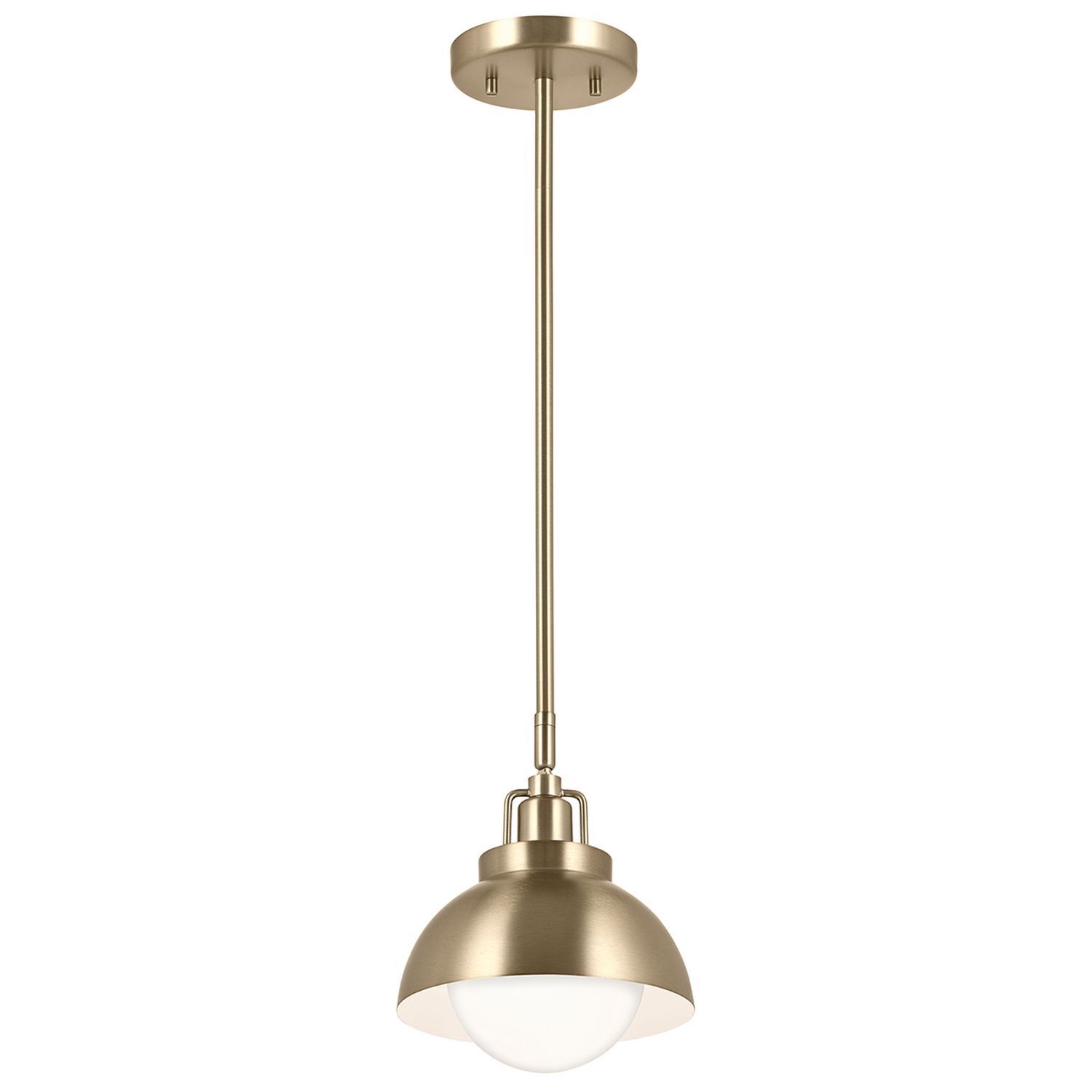 Pendelleuchte, Goldfarbig, Deckenmontage, Glasschirm, Moderne Beleuchtung