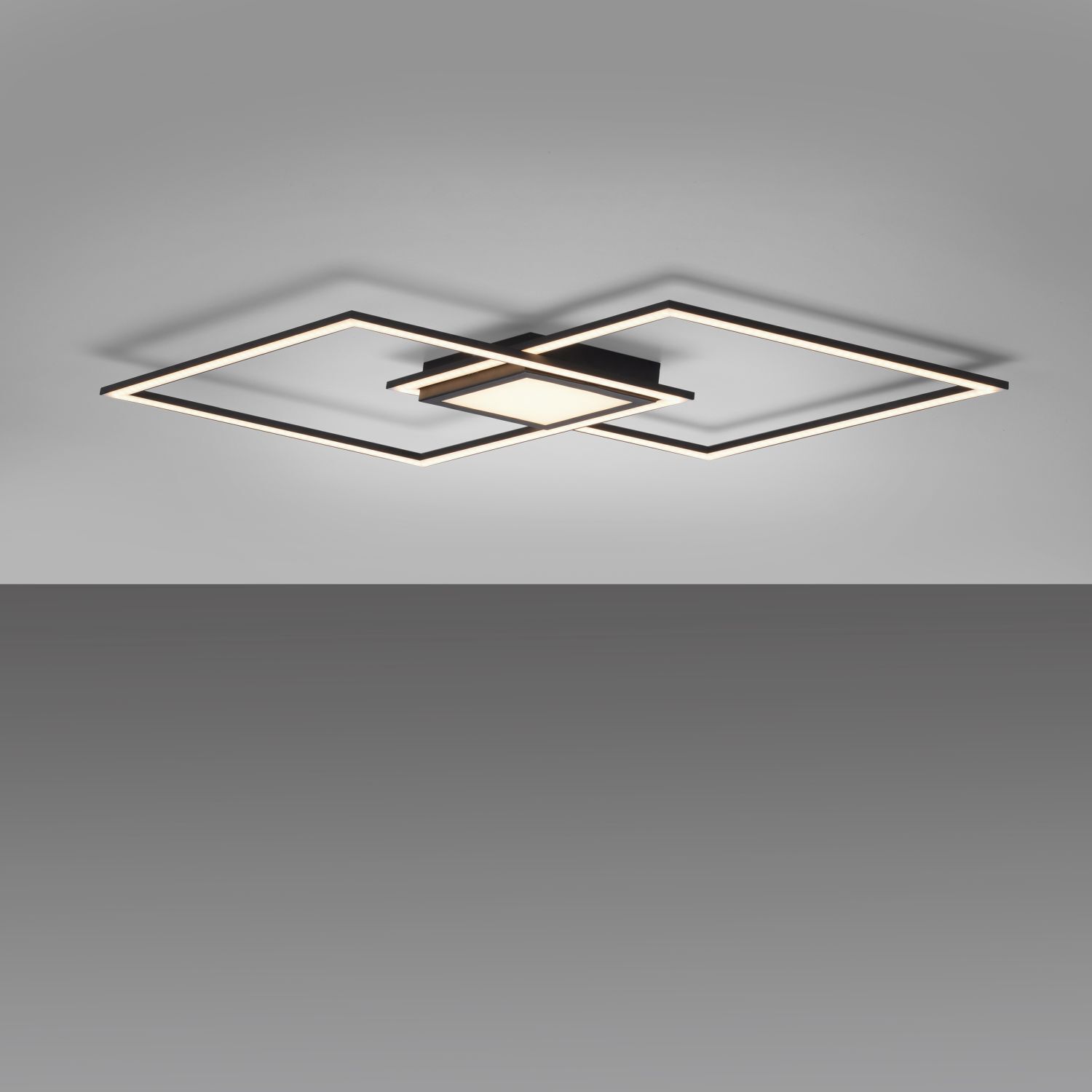 Lampe de plafonnier LED à intensité variable Métal noir L:106 cm 3000 K Deckenleuchte
