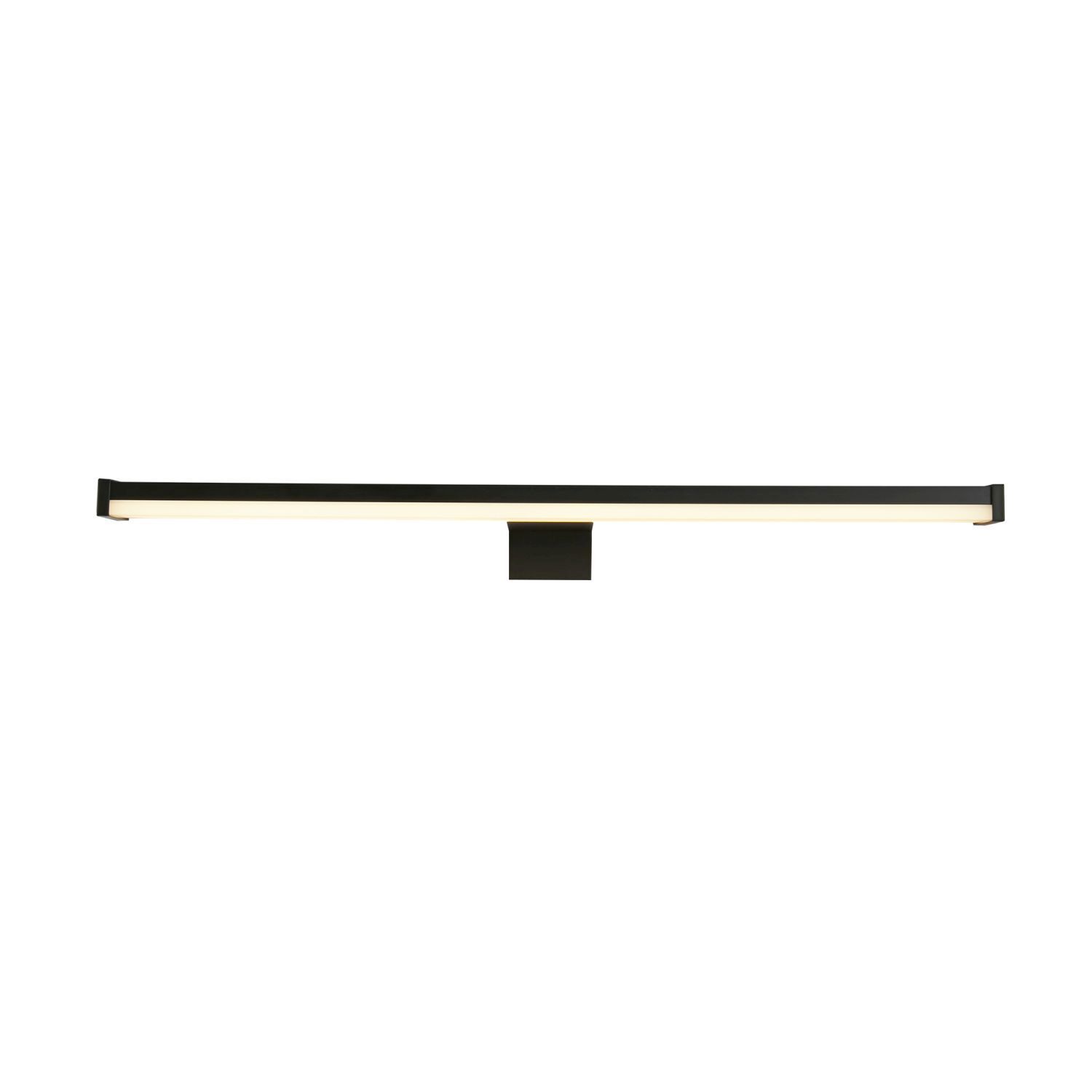 Schwarze LED Spiegelleuchte Aluminium IP44 9 W 3000 K Wandbar, LED, Barleuchte, Wandkonsole, schwarz