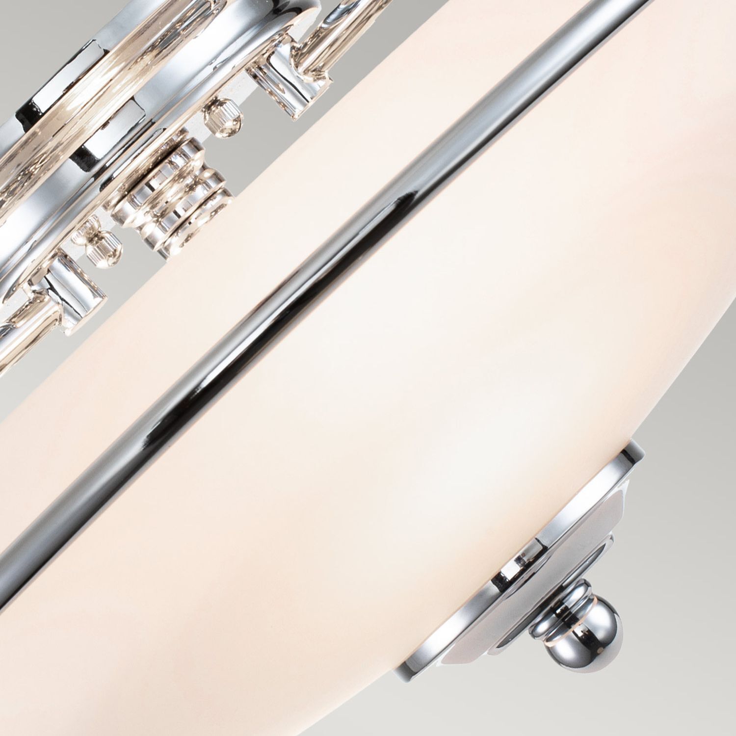 Deckenleuchte Metall Glas D: 42,2 cm 3x E27 Jugendstil Trommel, Musikinstrument, Schlagzeug