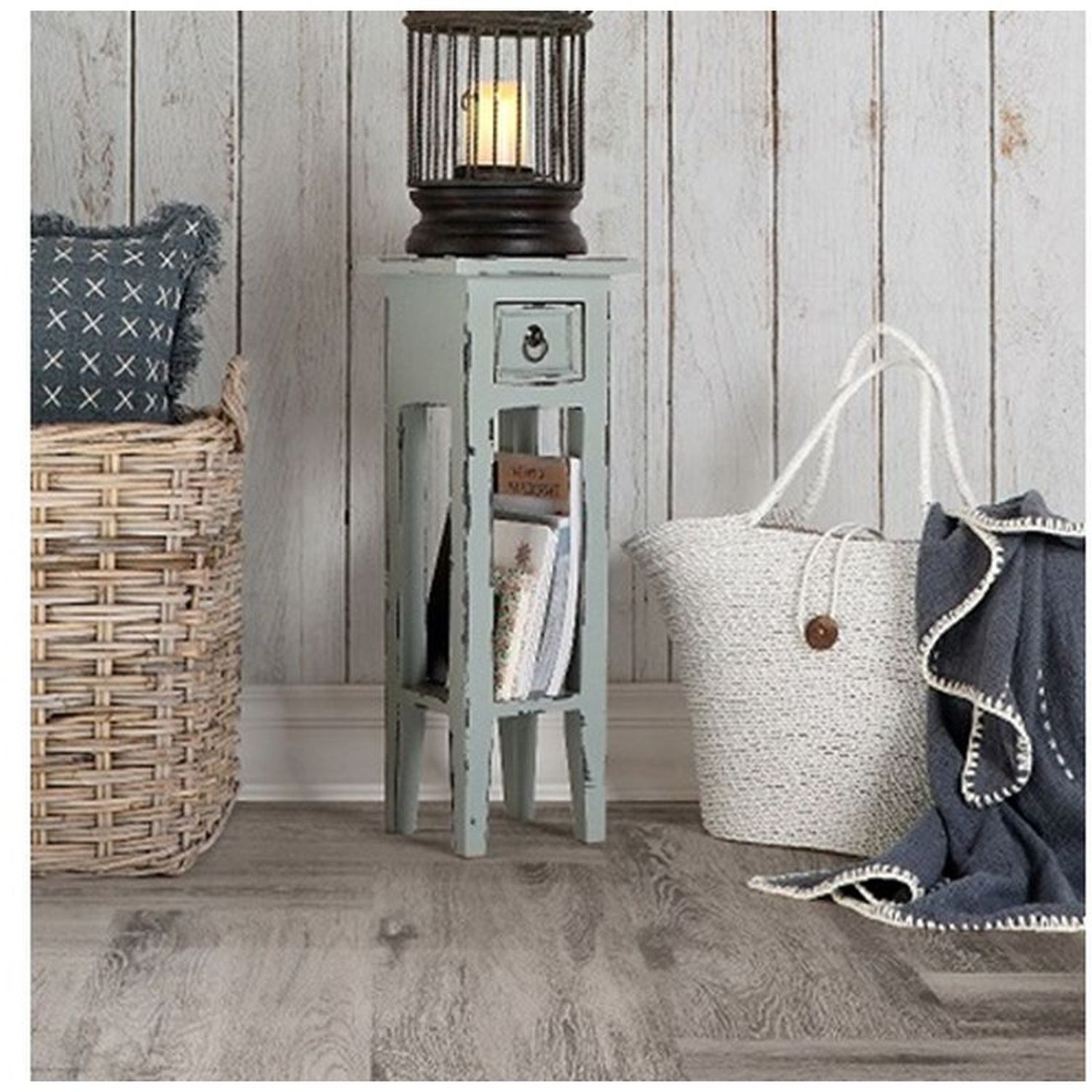 Table de téléphone en acajou avec tiroir L : 25 cm Gris Zubehor, Tasche, Handtasche, Tragetasche, Lampe