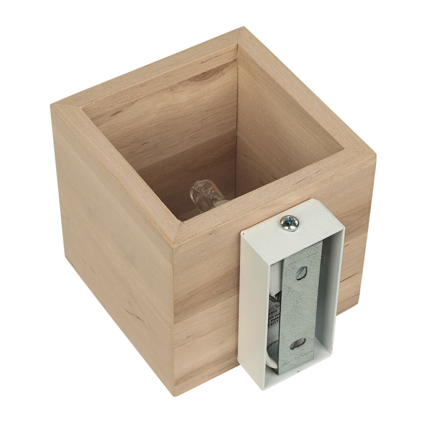 Holzlampe BRUCCIA Up Down B:10cm quadratisch G9