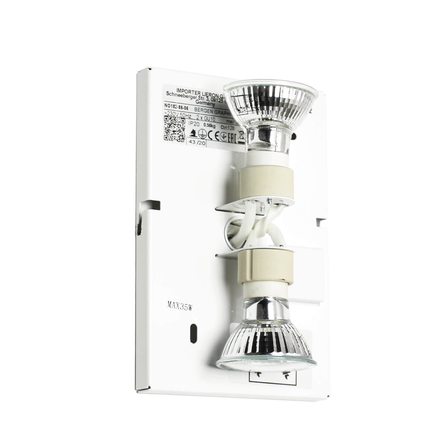 Applique murale Up Down BERGEN en graphite 2flmg Beleuchtung