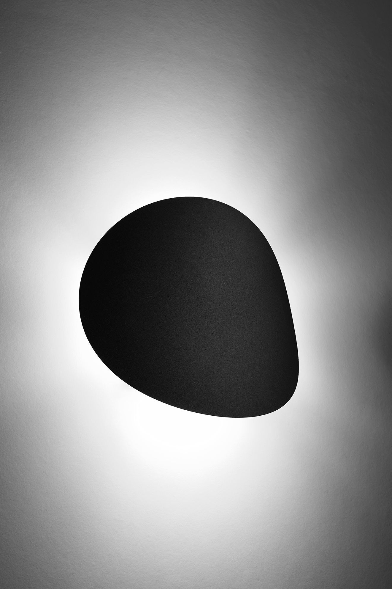 Schwarze Wandleuchte Modern Metall 2x G9 indirekt