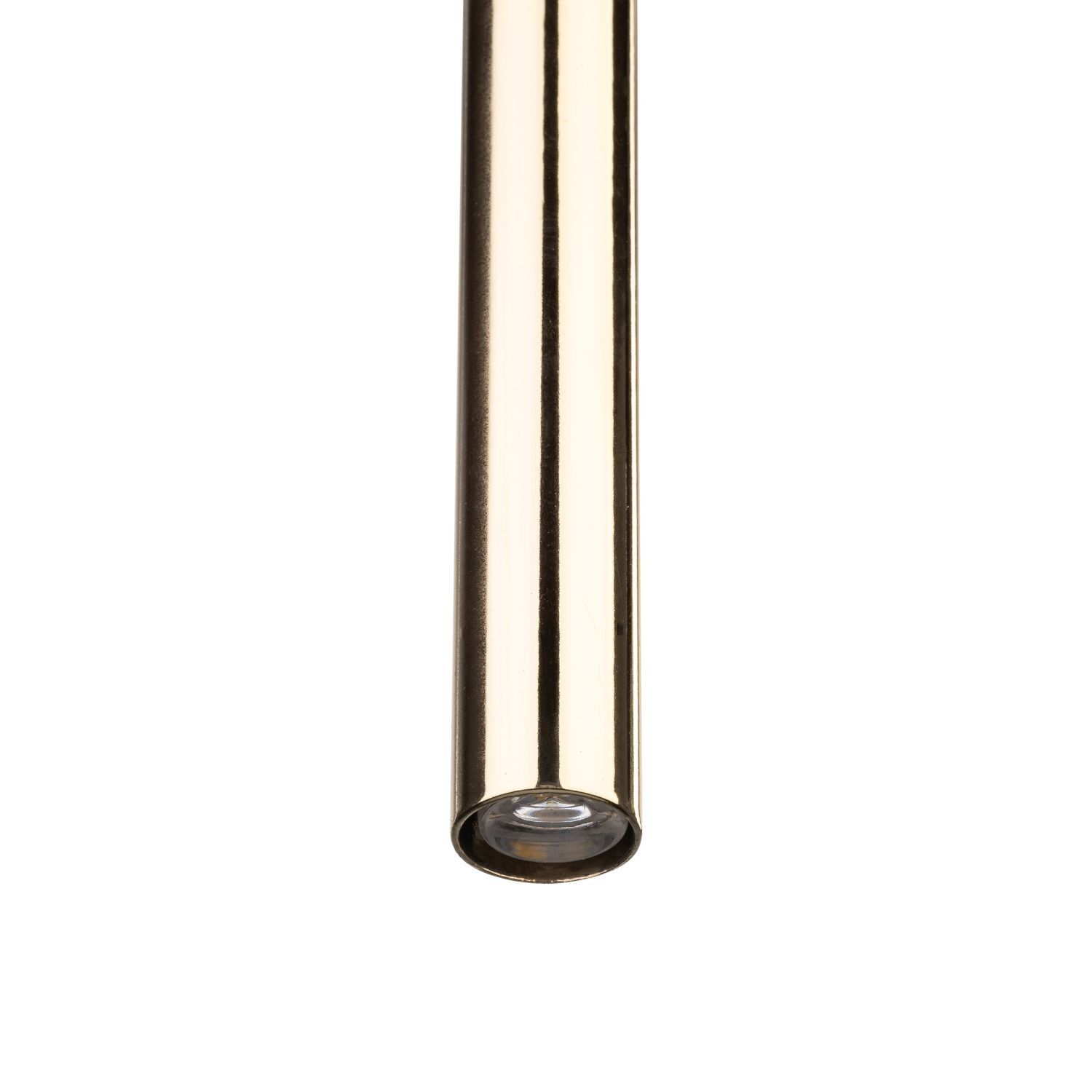 Lampe à suspendre métal Ø 5,2 cm noir or G9 réglable en hauteur