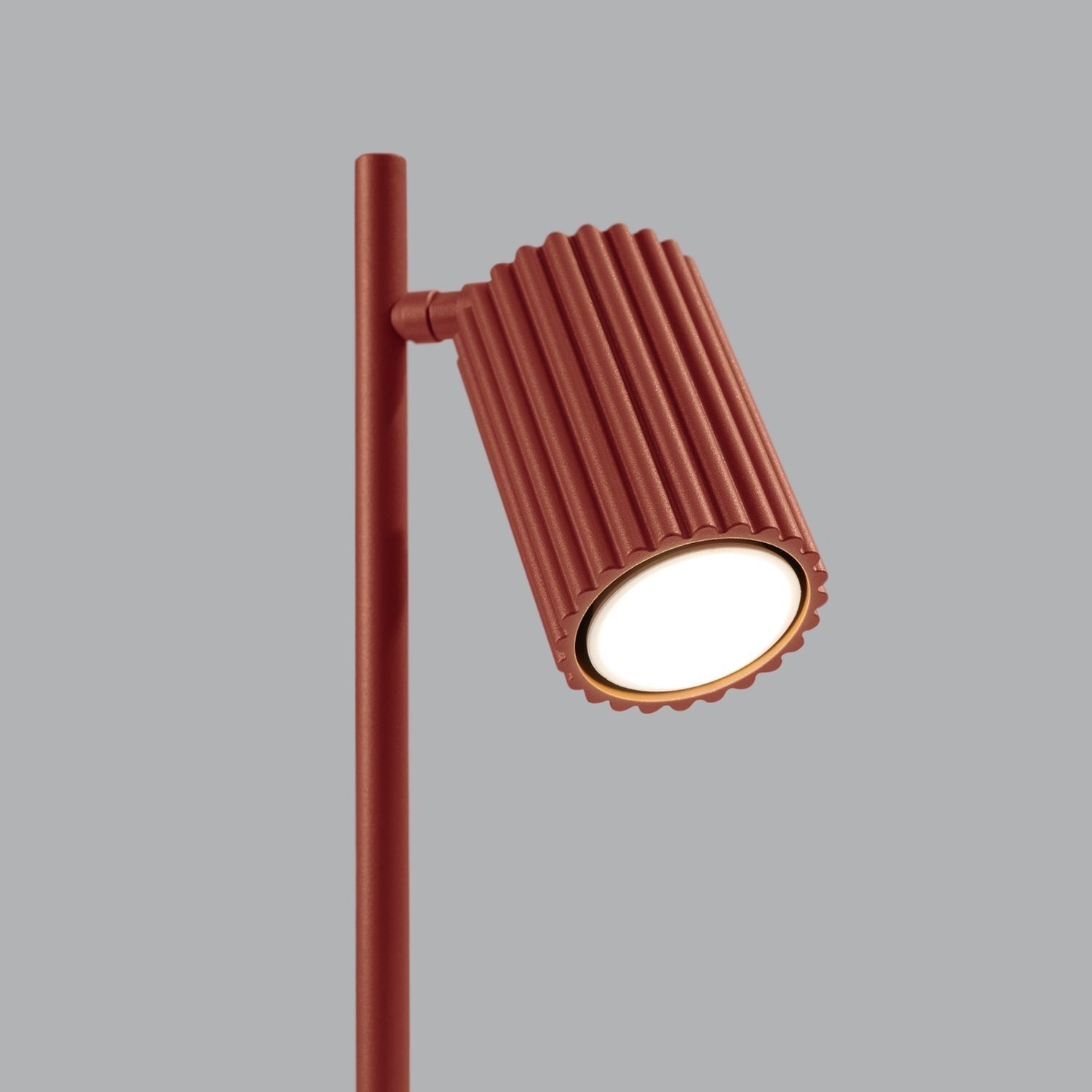 Lampe de lecture GU10 hauteur 43 cm aluminium en rouge moderne orientable