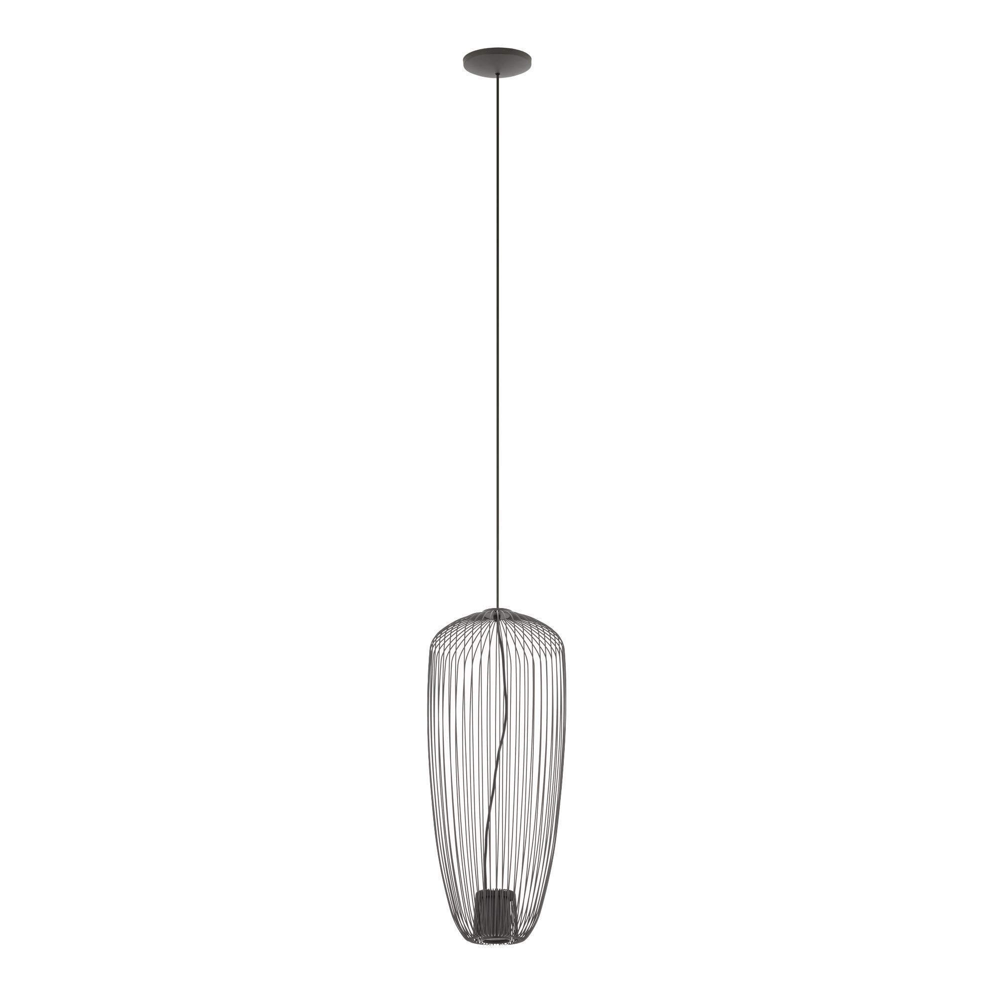 Draht Pendelleuchte Metall Umbra Grau B:27 cm GU10