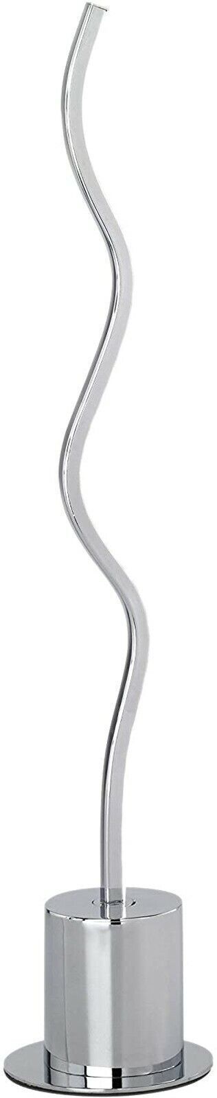 Tischlampe LED klein 45 cm Wellen Design Lampe, Rauchrohr, Tischlampe