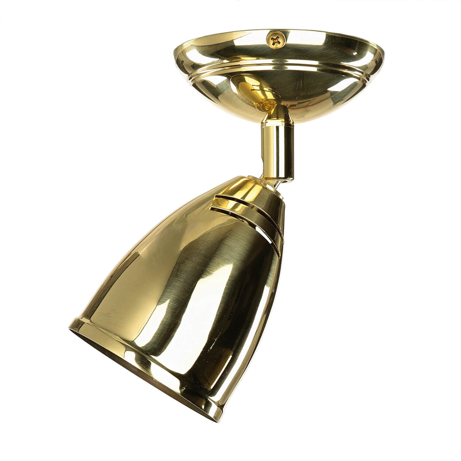 Spot lampe petit laiton massif E27 orientable Spot lampe petit laiton massif E27 orientable