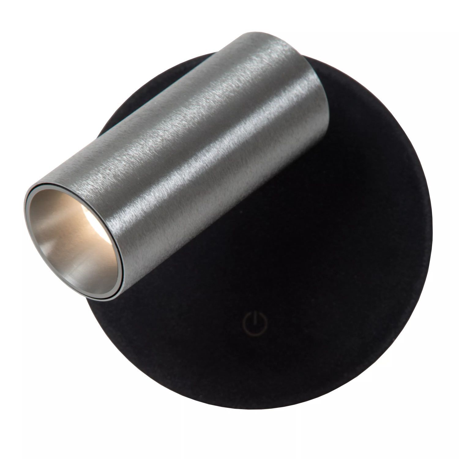 LED Akku Wandspot Grau Schwarz magnetisch 2700-4000 K Aluminium, Zylinder, Stahl