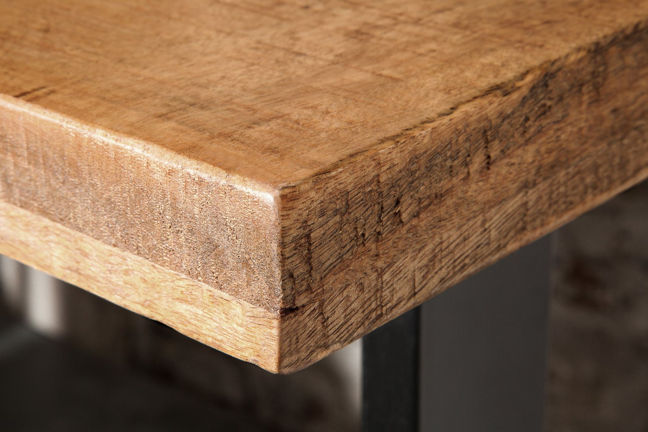 Bartisch Mango Holz Metall 120 x 80 cm Kufengestell Holz, Sperrholz, Innenarchitektur, Hartholz, Tabelle