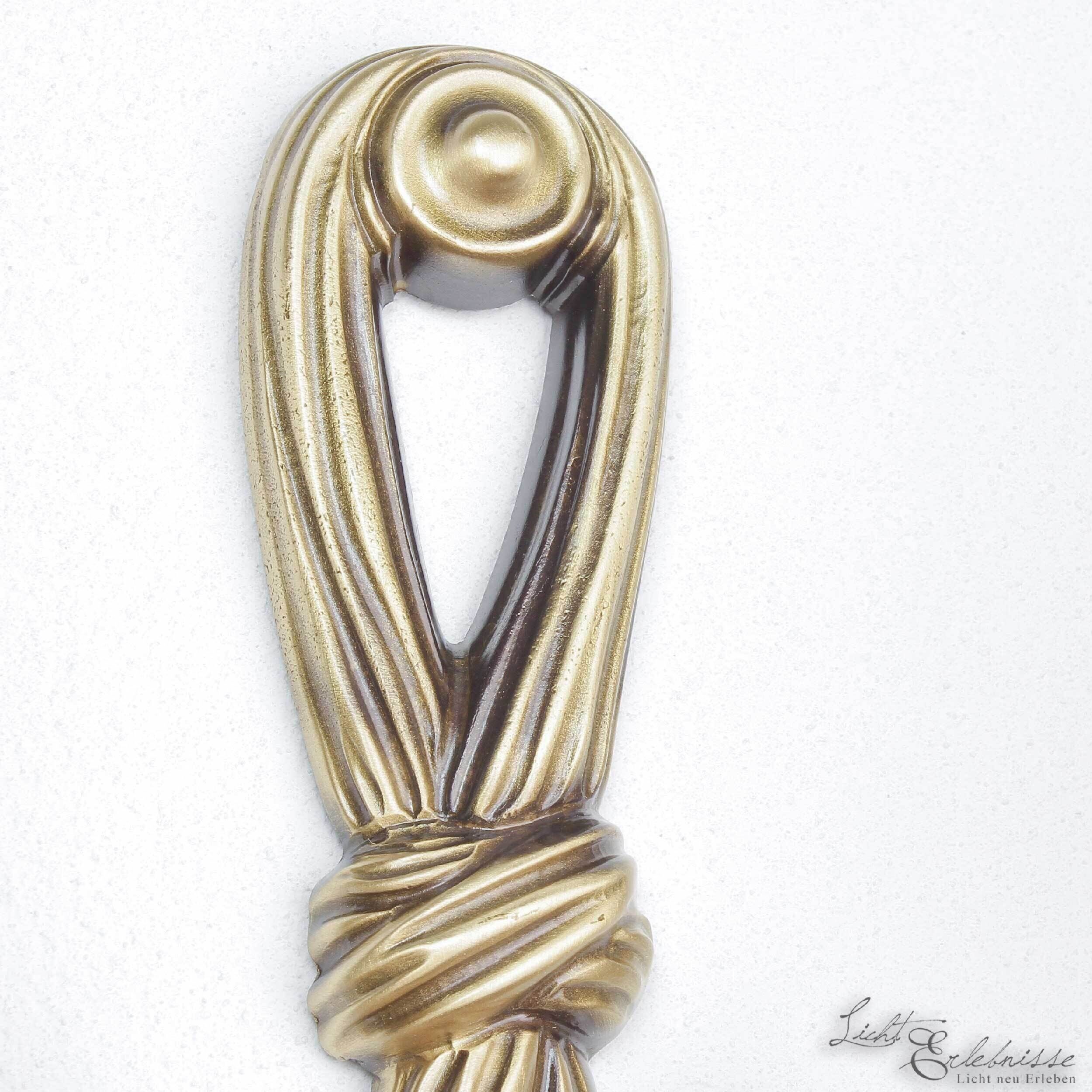 Leuchter Wandlampe aus Echt-Messing in Bronze Bronze