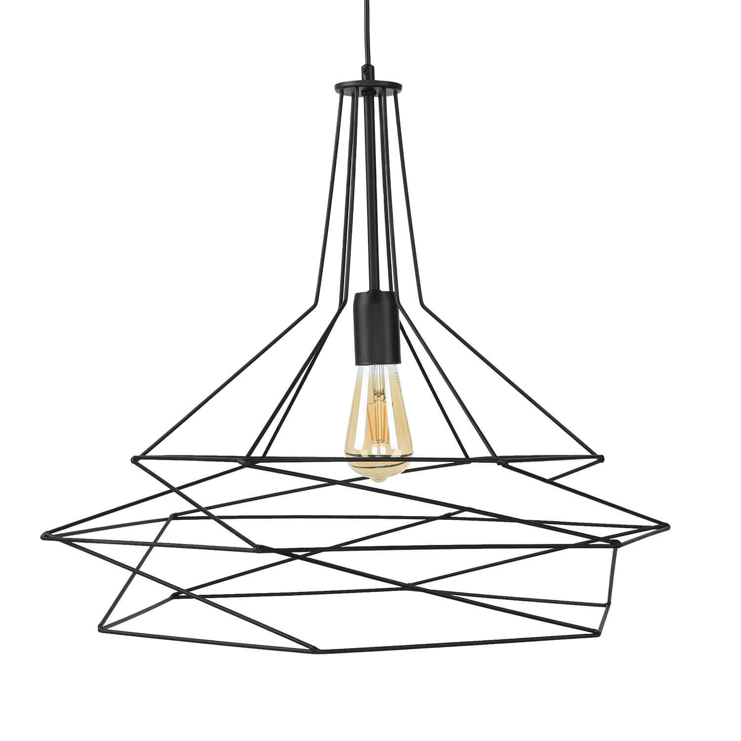 Suspension fil noir géométrique table à manger Leuchter, Lampe