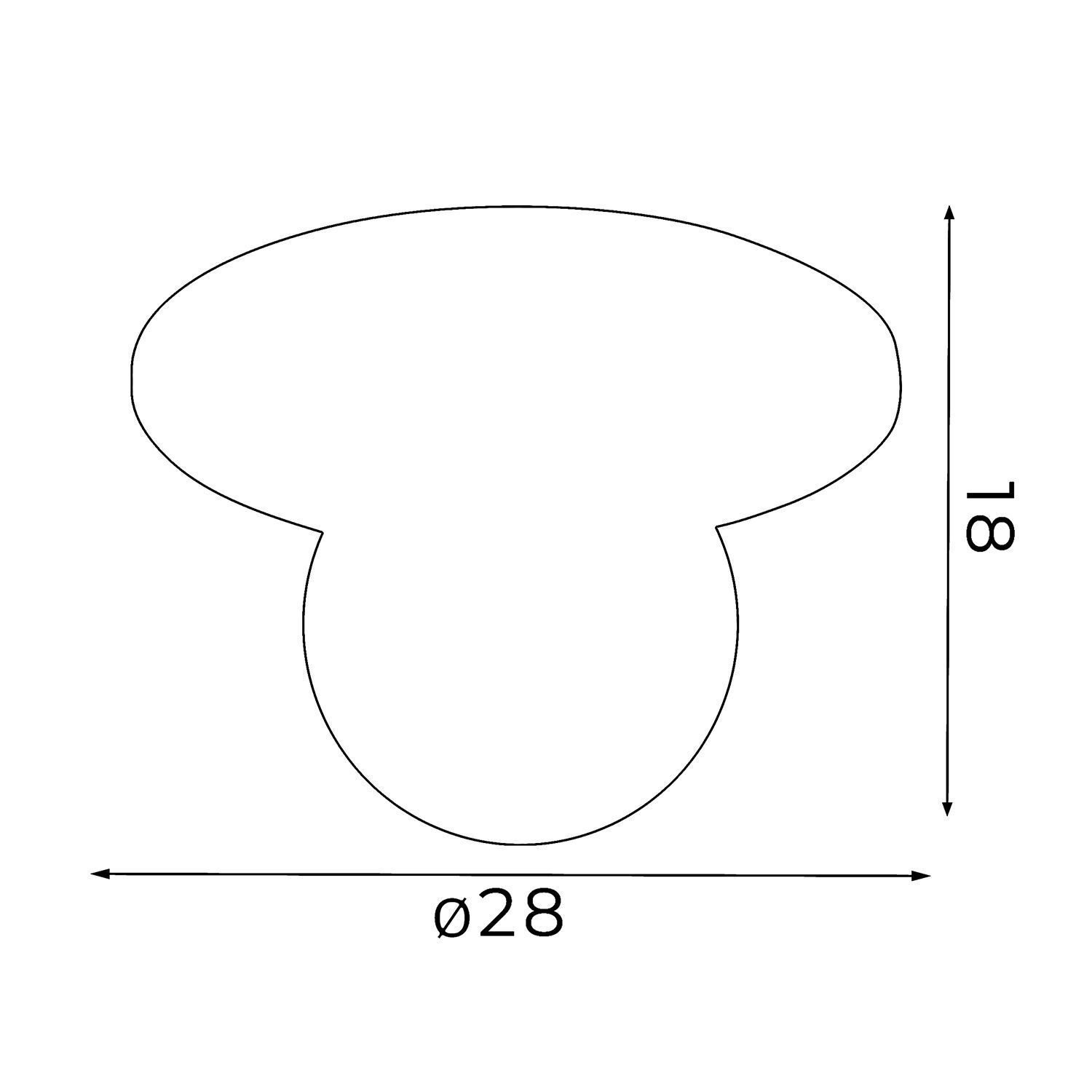 Deckenleuchte Glas Metall Weiß Ø29 cm E14 blendarm